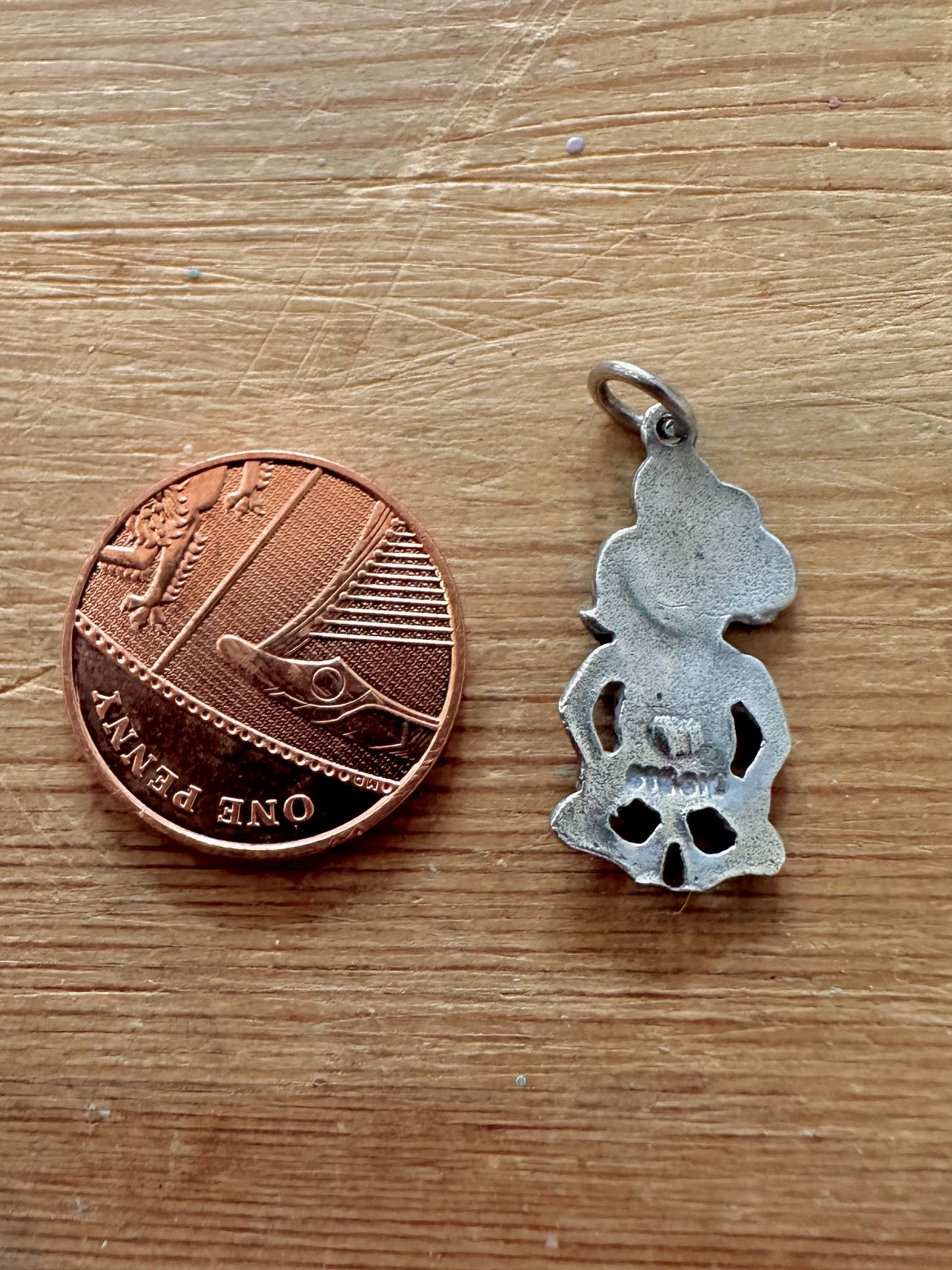 Vintage Māori Tiki Figure 925 Silver Pendant