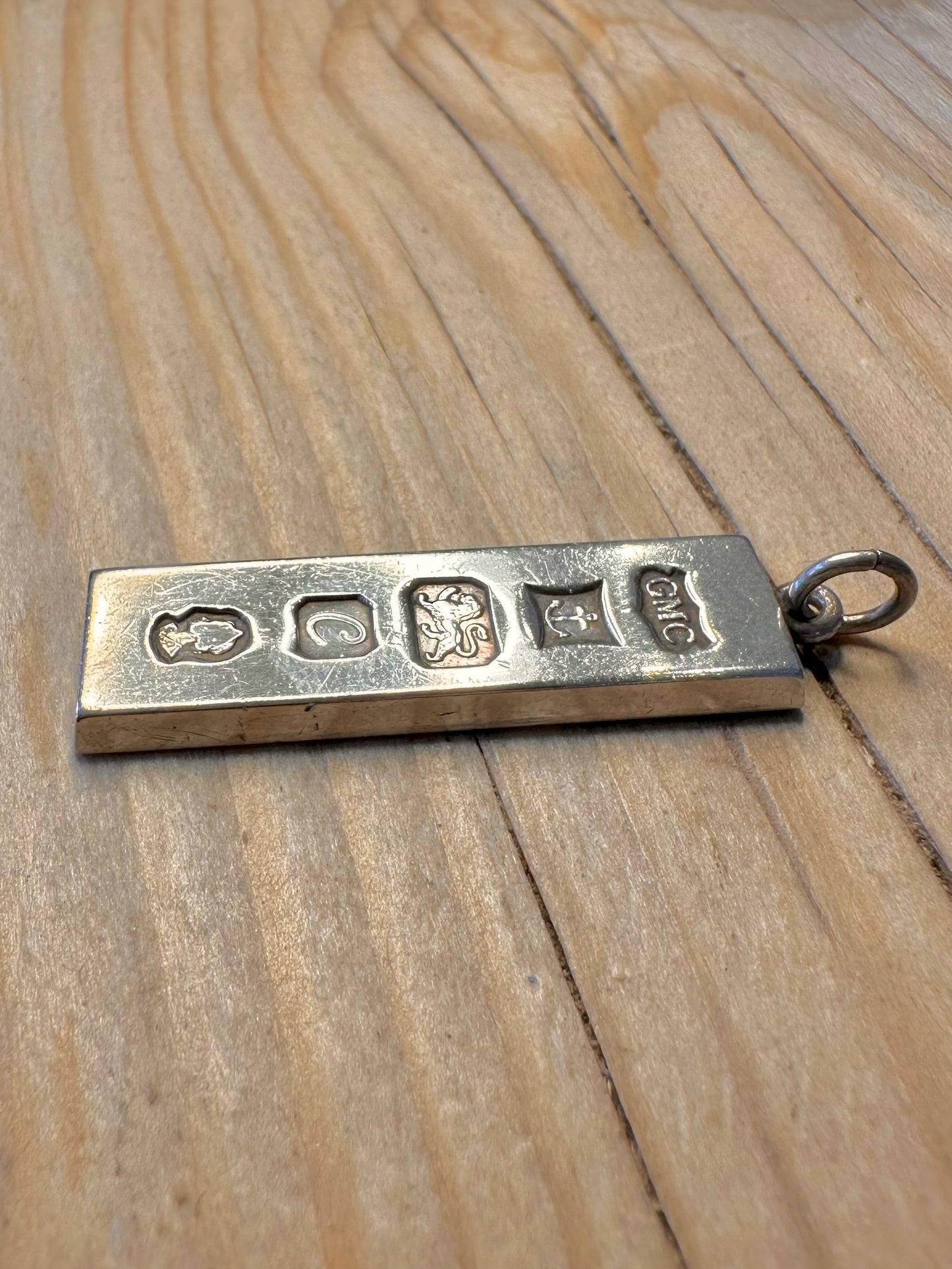 Vintage 1977 GMC Ingot Jubilee 925 Silver Pendant