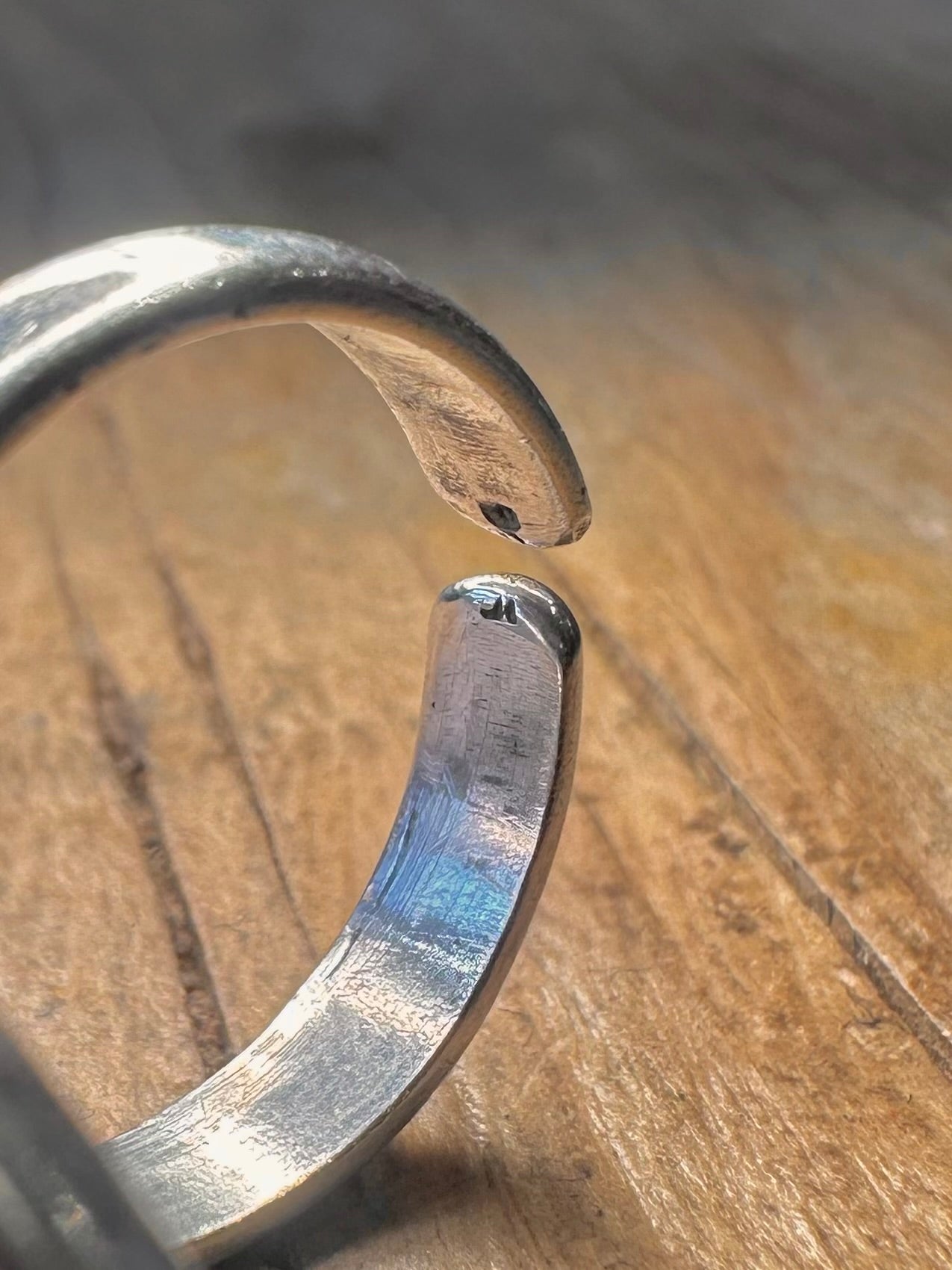Vintage Moonstone Marquise Shaped 925 Sterling Silver Adjustable Size L1/2 Ring