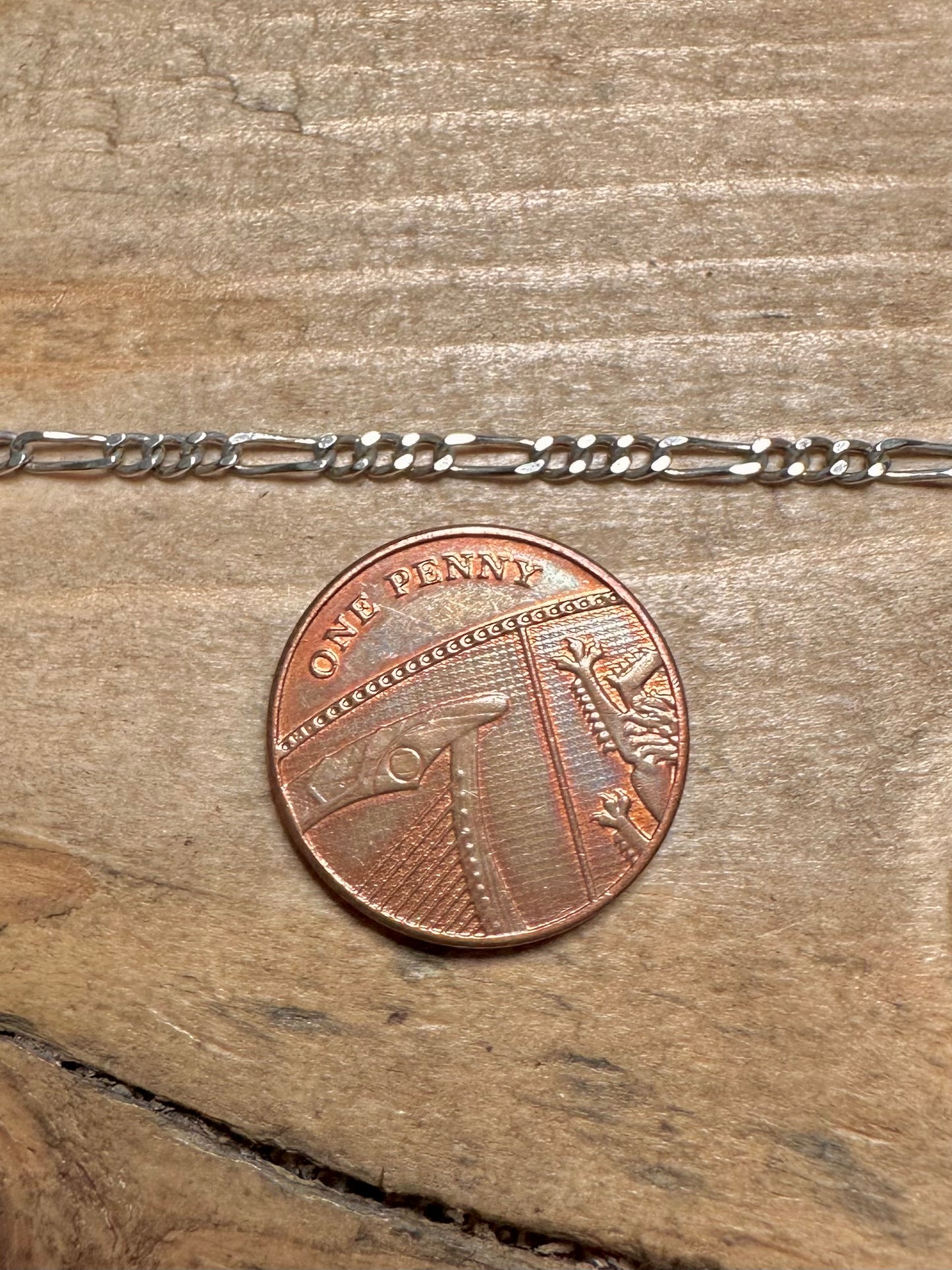 Vintage Figaro Chain 925 Silver 20 inch Necklace