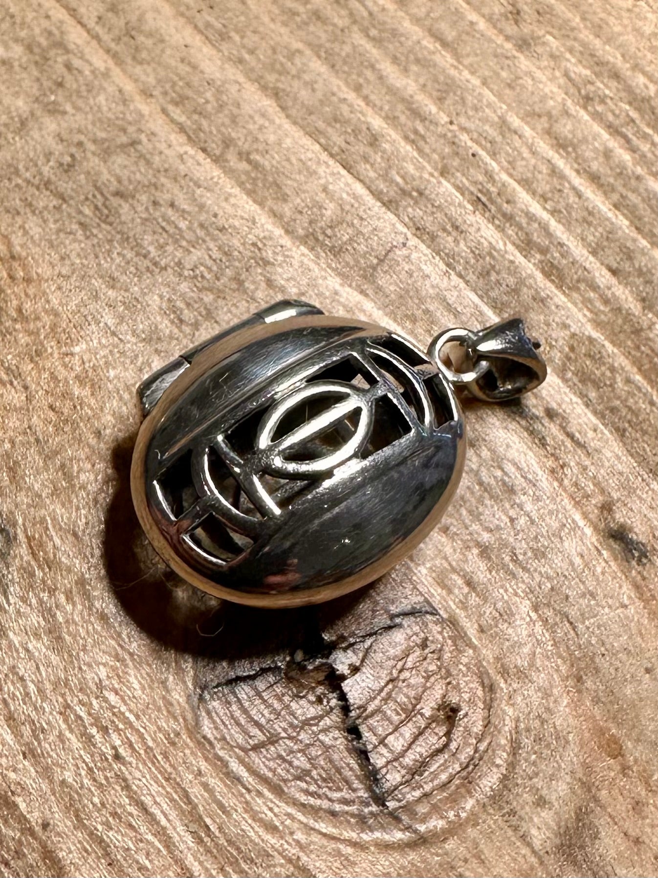 Vintage Celtic Design Kit Heath Locket 925 Silver Pendant