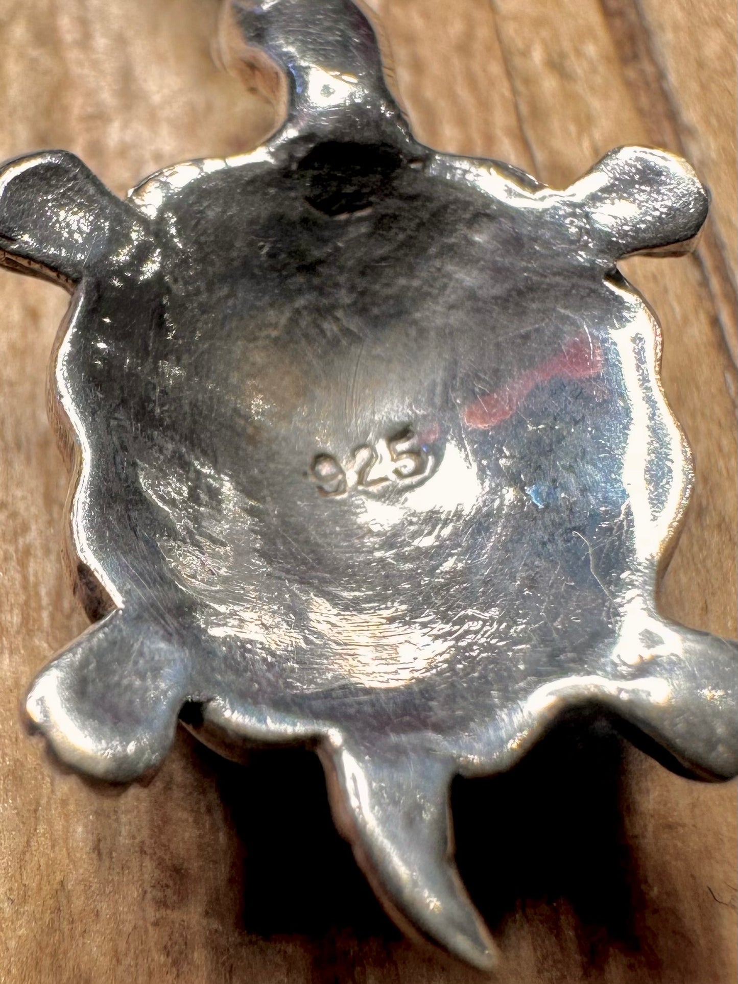 Vintage Turtle 925 Sterling Silver Pendant