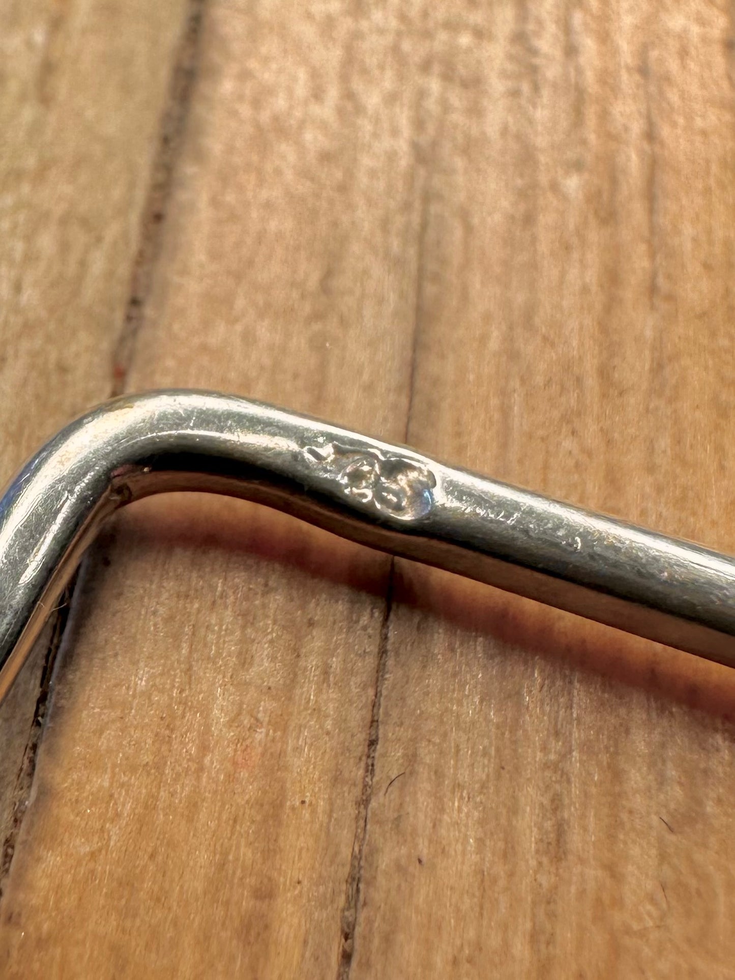 Abstract Rectangle Hoop 925 Sterling Silver Earrings