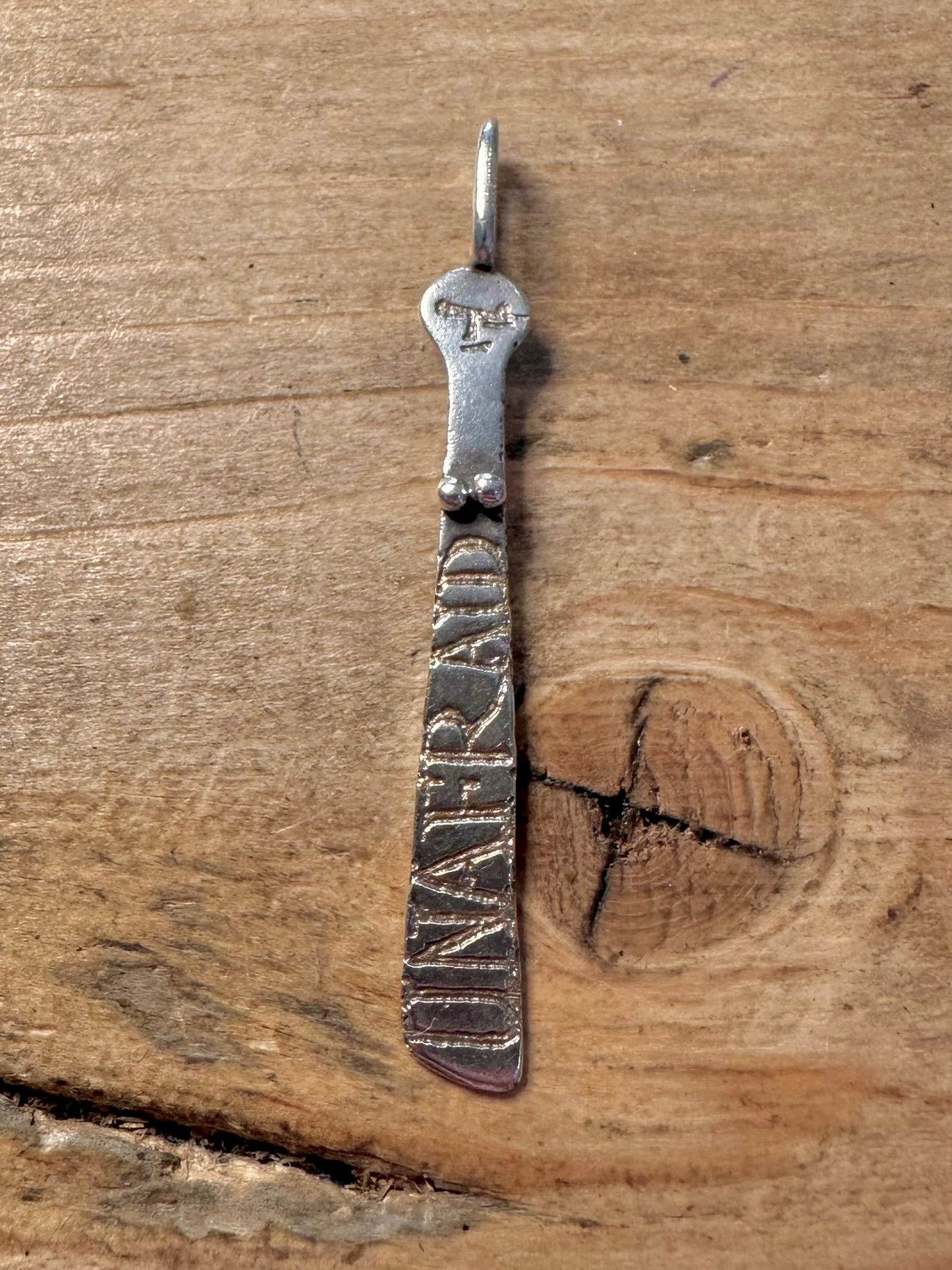 Vintage Diana Porter UNAFRAID Sibyl 925 Silver Pendant