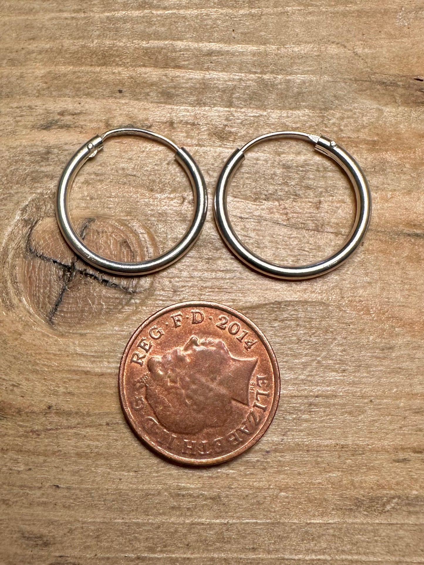 Vintage Hoops 925 Silver Earrings