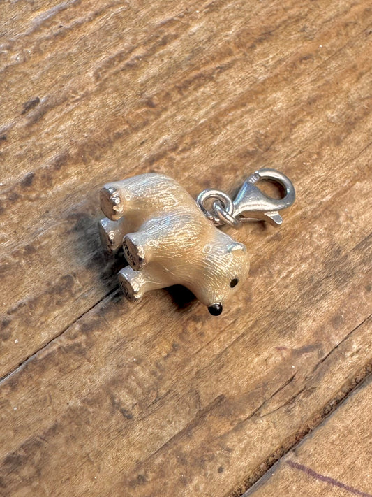 Polar Bear Thomas Sabo 925 Sterling Silver Clasped Charm Pendant