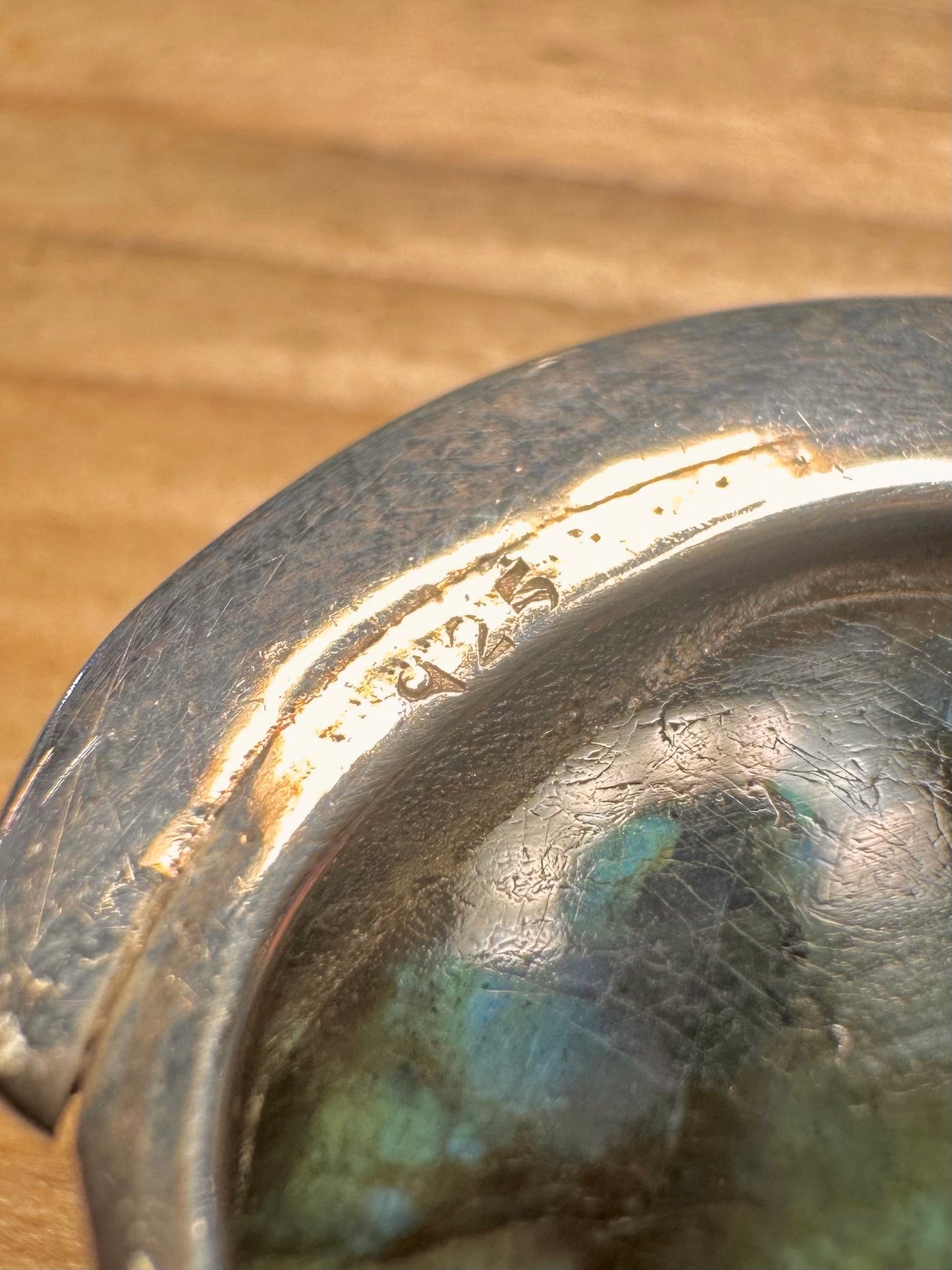 Vintage Labradorite 925 Sterling Silver Pendant