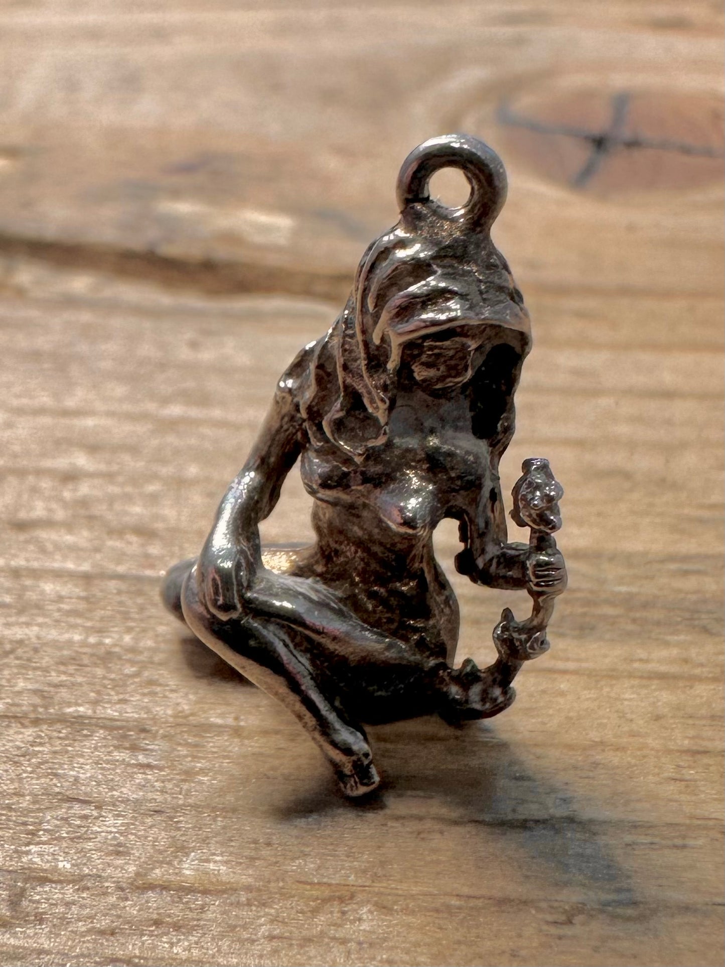 Vintage Women 925 Silver Charm Pendant