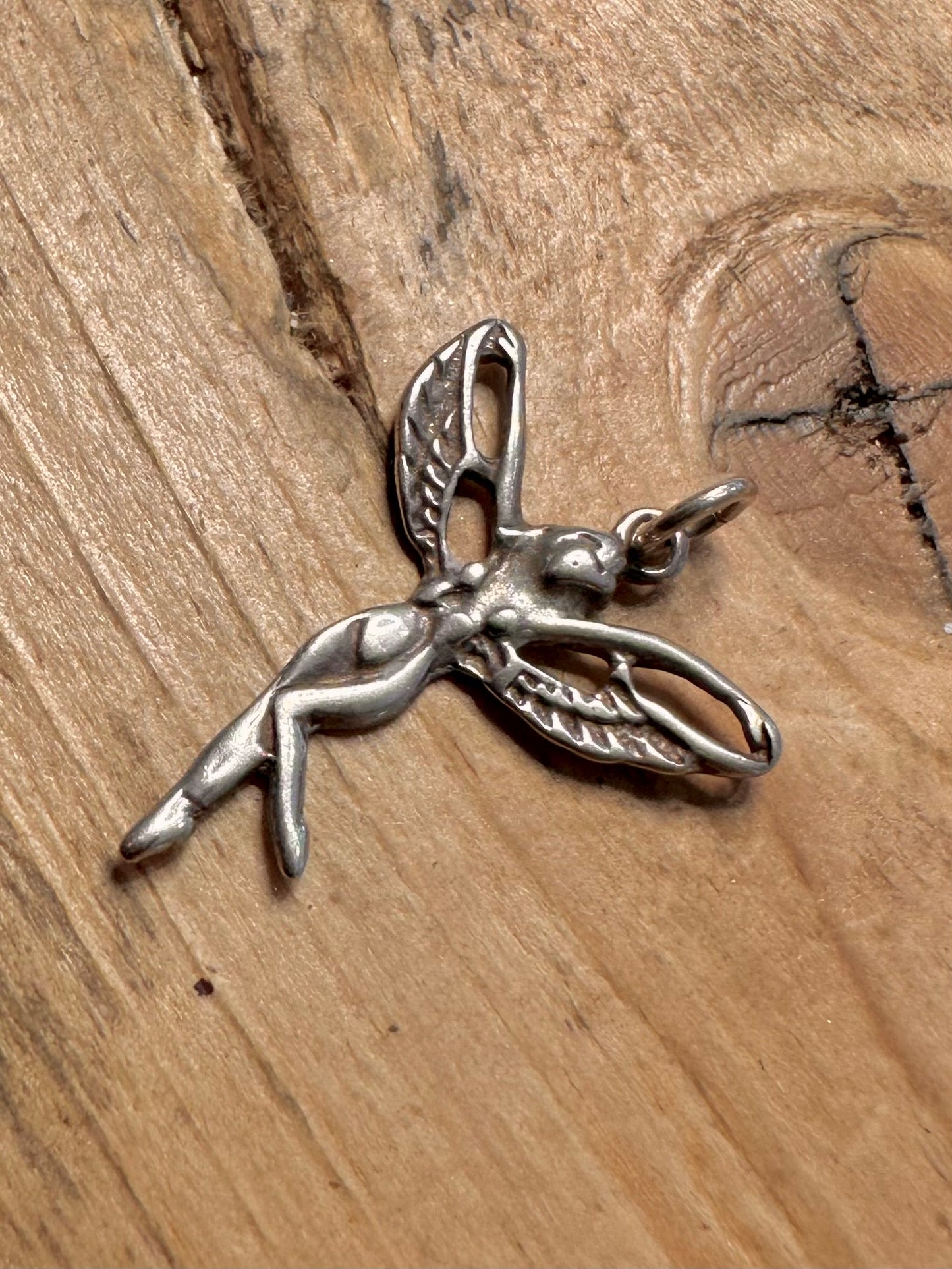 Vintage Fairy 925 Silver Pendant