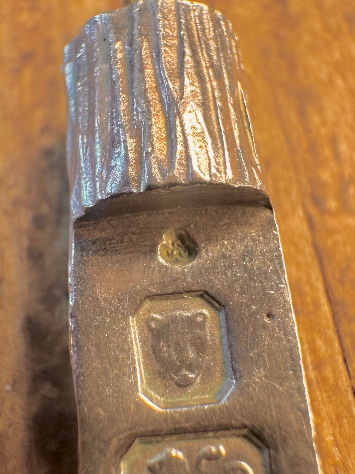 Ingot 1978 Bark Effect Barrel 925 Sterling Silver Pendant