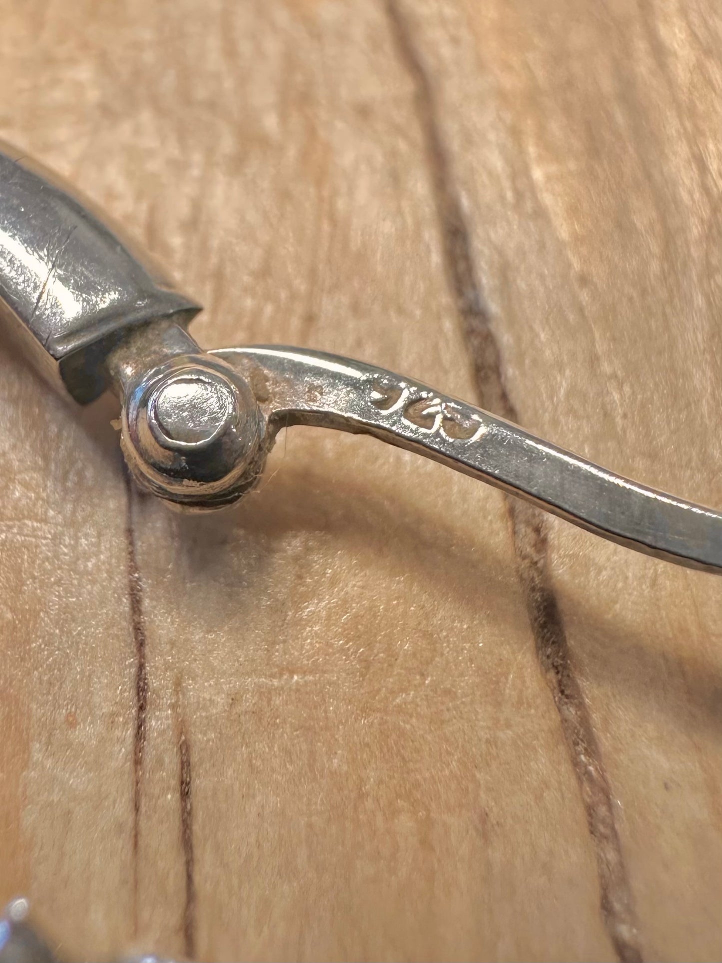 Vintage Hoops 925 Silver Earrings