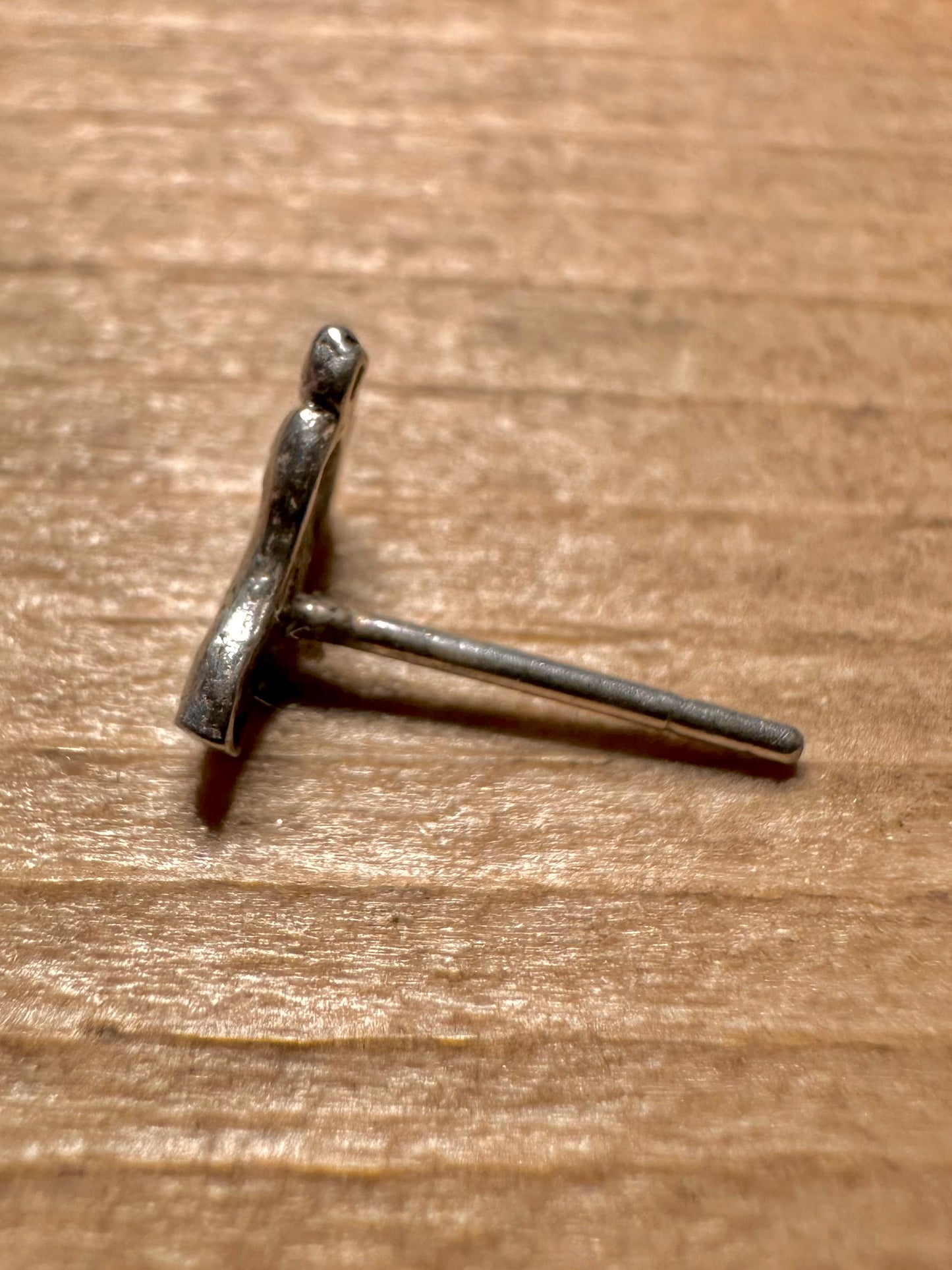 Vintage Feet Stud 925 Silver Earrings