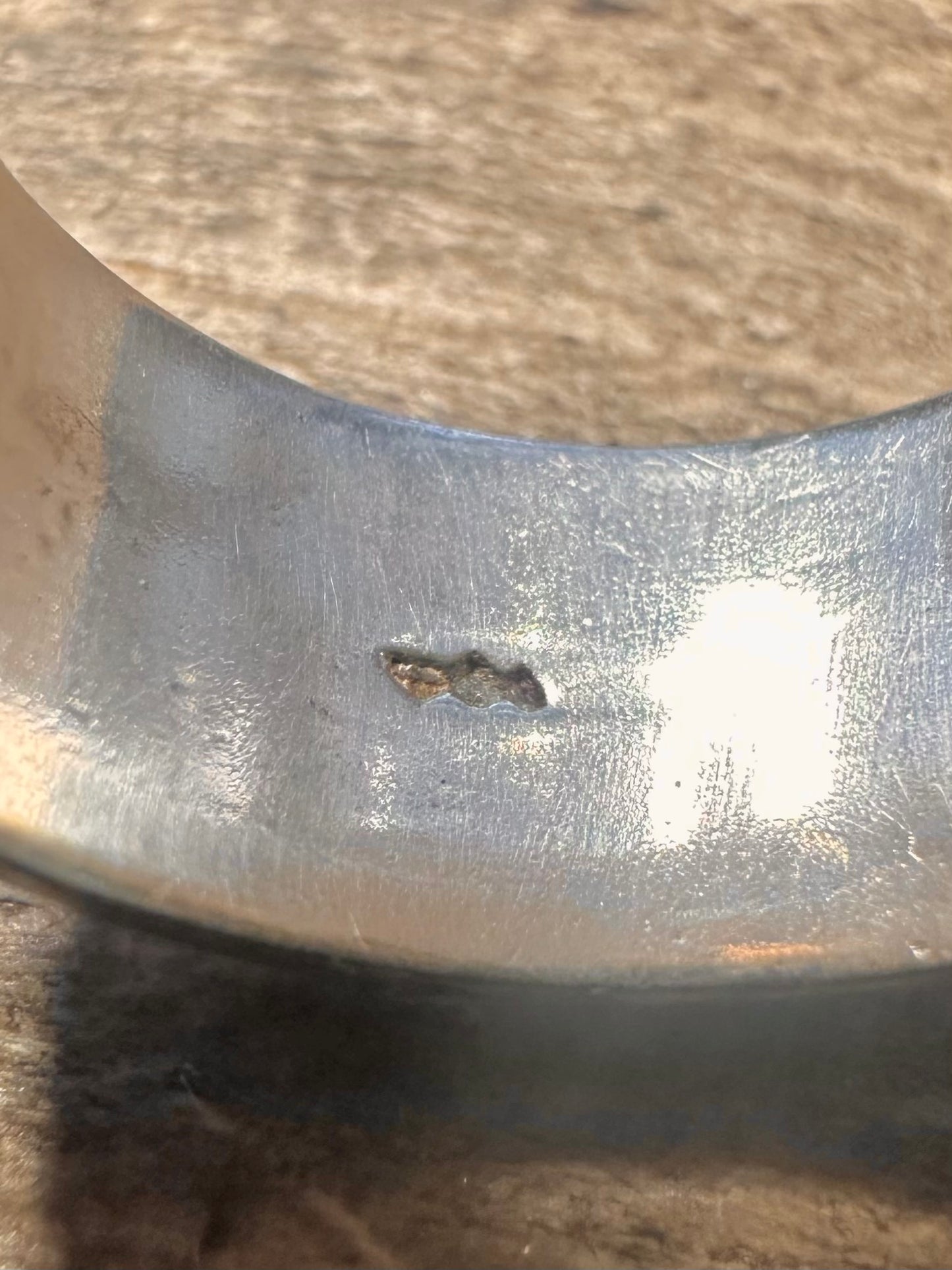 Vintage Double Buckle 925 Silver Size O Ring