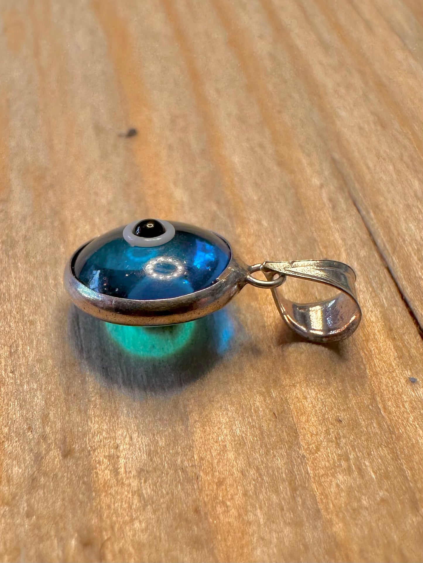Vintage Evil Eye 925 Silver Pendant