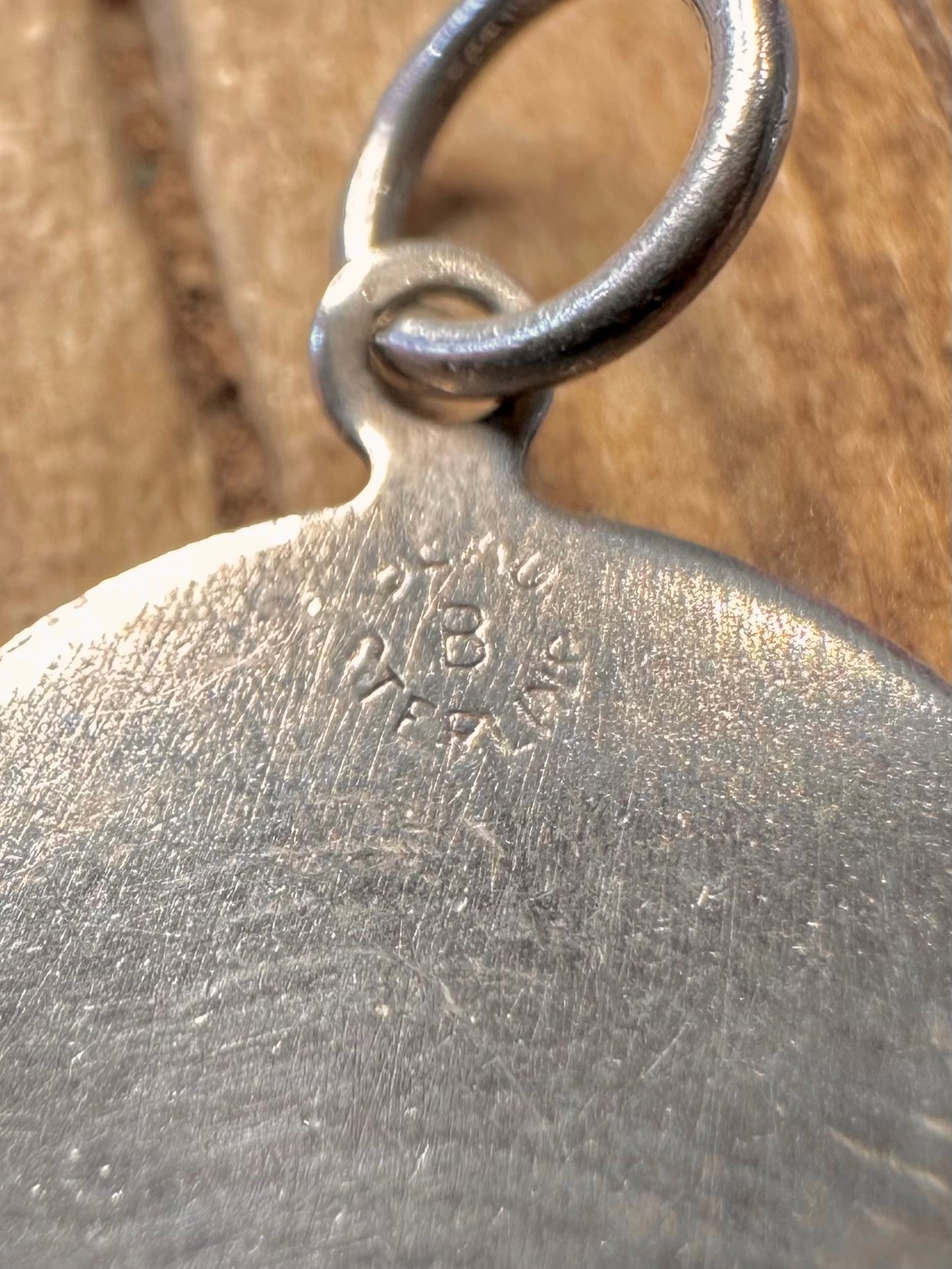Katzenkopf-Kreis-Anhänger, Sterling Silber 925