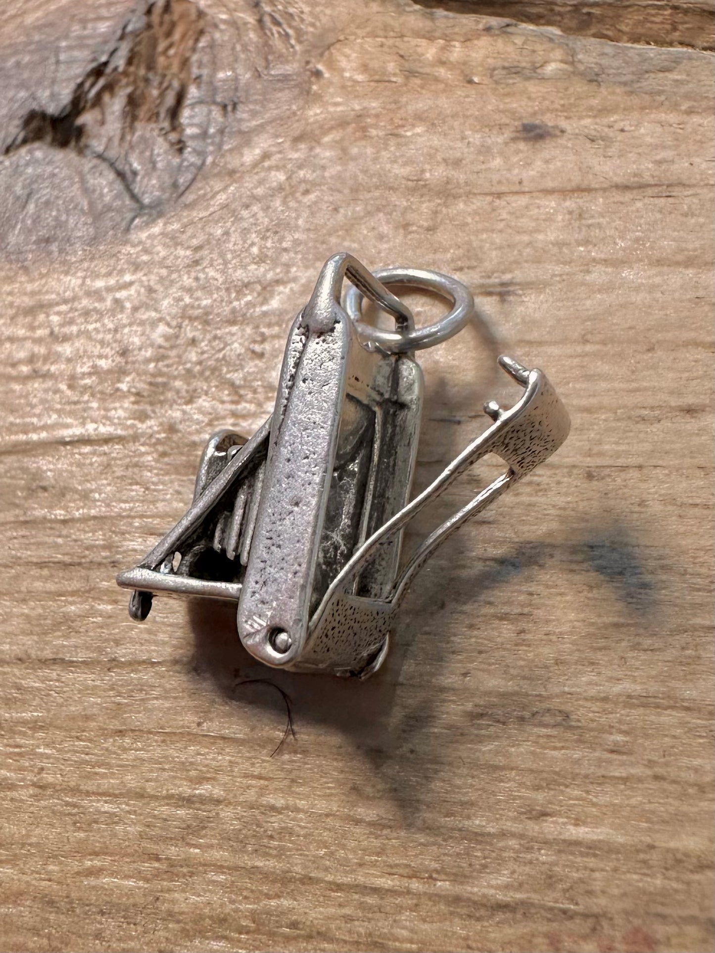 Vintage Camera Opening Back 925 Silver Pendant