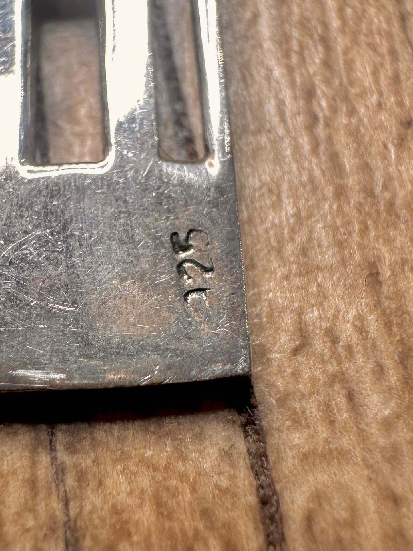 Vintage Macintosh Style Rectangle Dangle 925 Sterling Silver Earrings