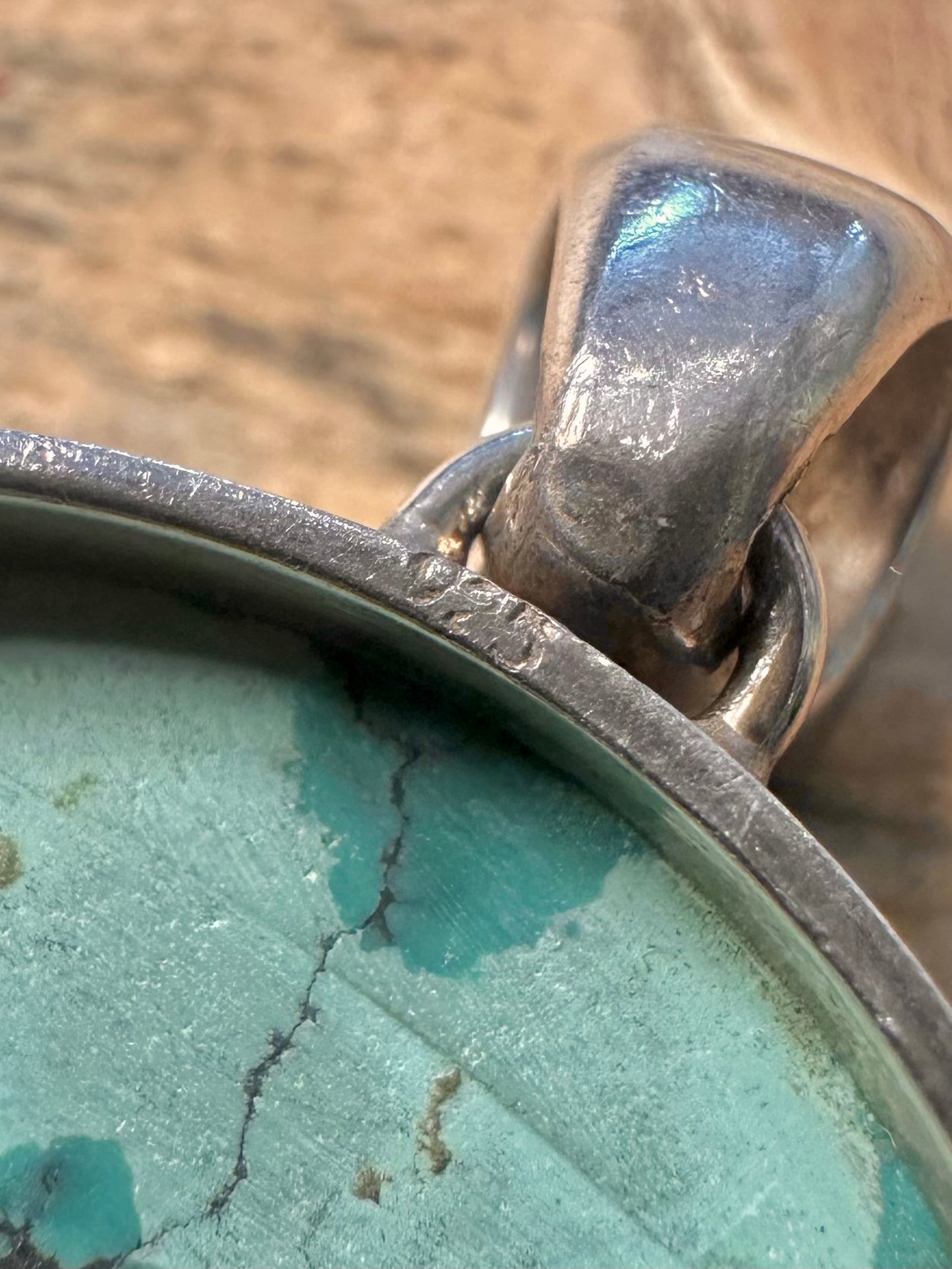 Vintage Turquoise 925 Silver Pendant