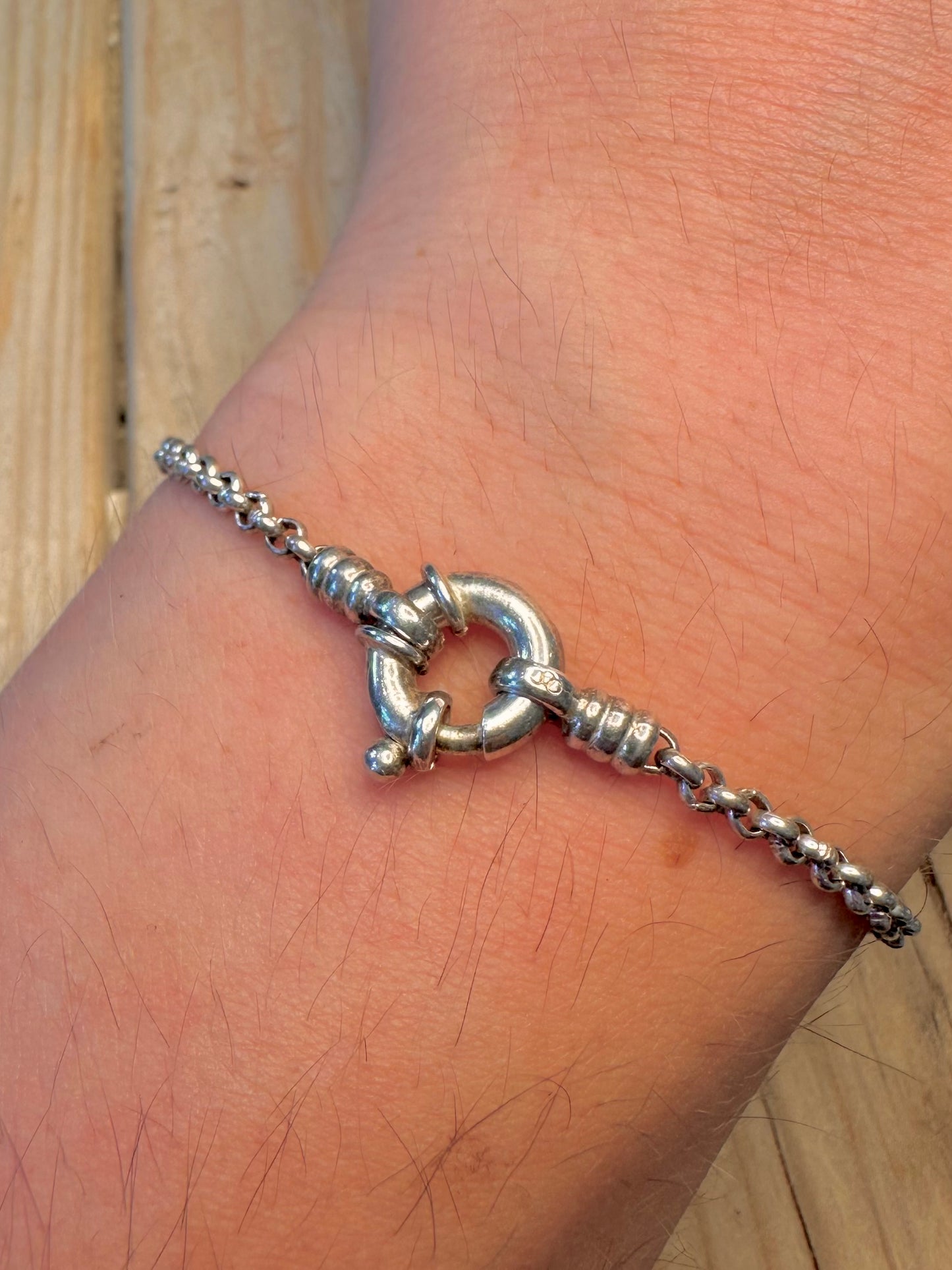 Vintage Links of London Belcher Chain 925 Silver 7 inch Bracelet