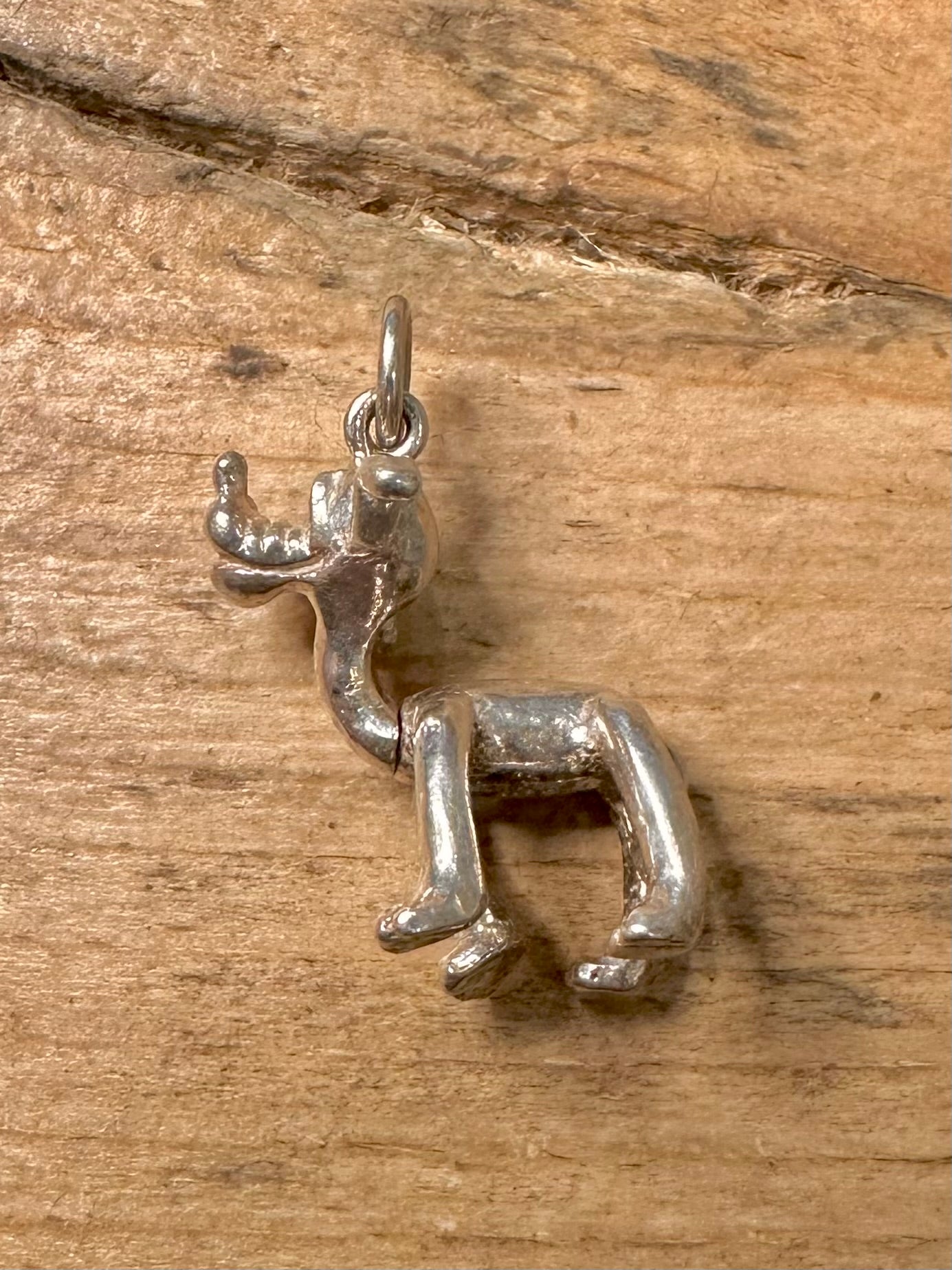 Vintage Pluto Moving Head Dog 925 Silver Pendant