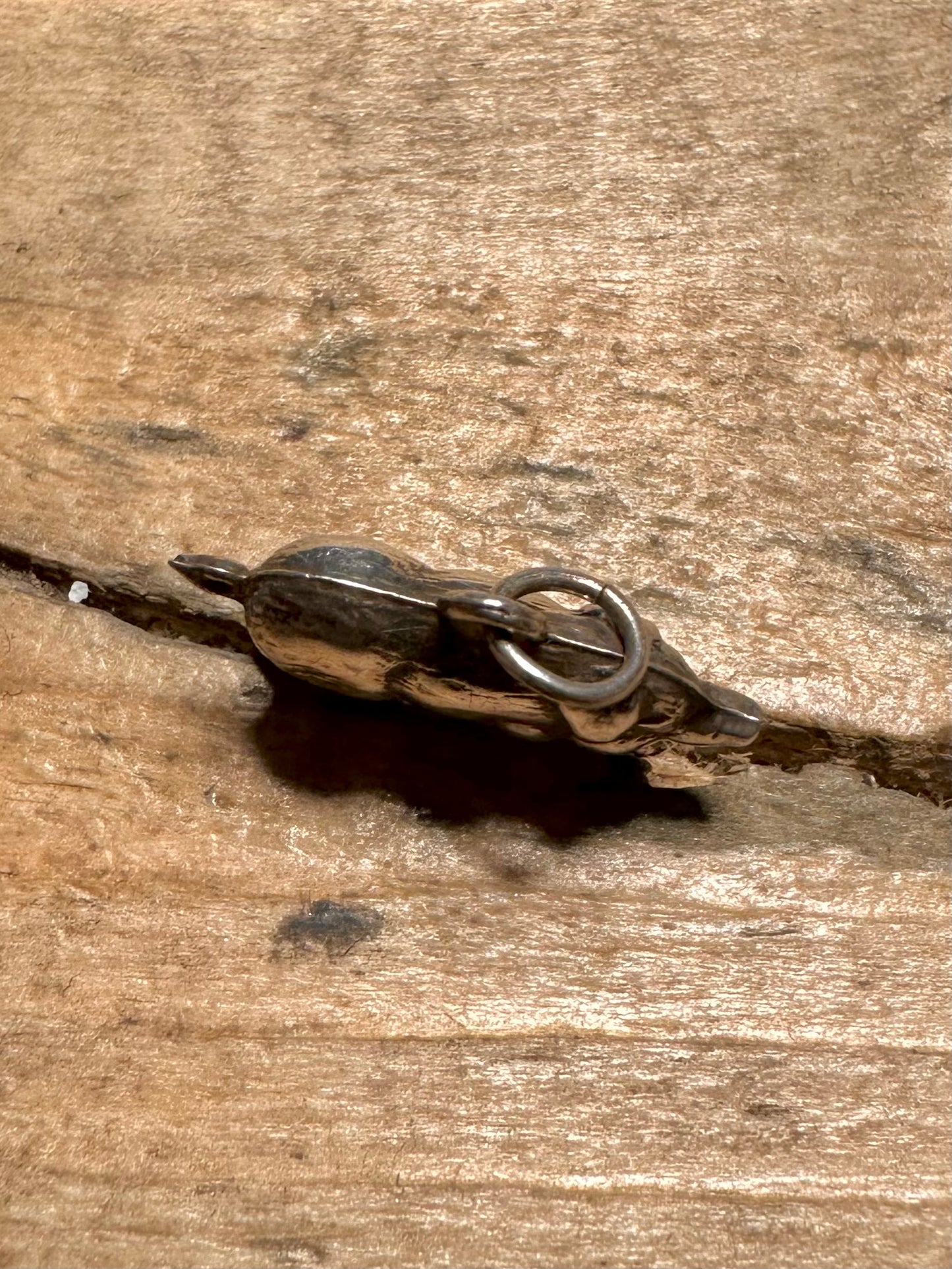 Vintage Pig 925 Silver Charm Pendant