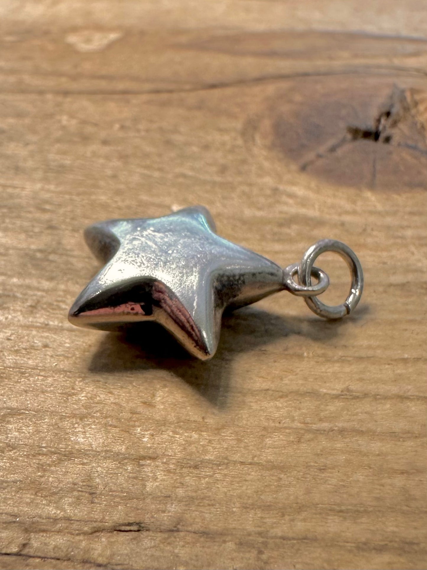 Vintage Puff Heart 925 Silver Pendant
