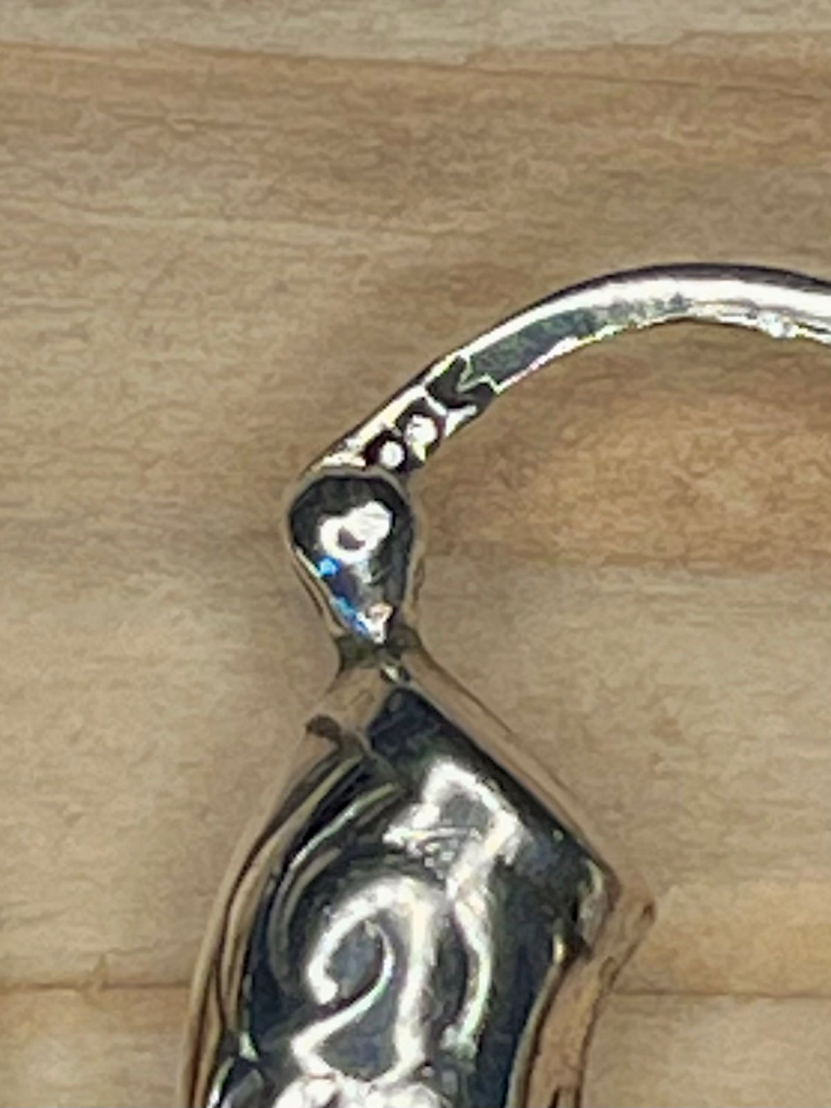 Small Chunky Embellished 925 Sterling Silver Hoop Earrings