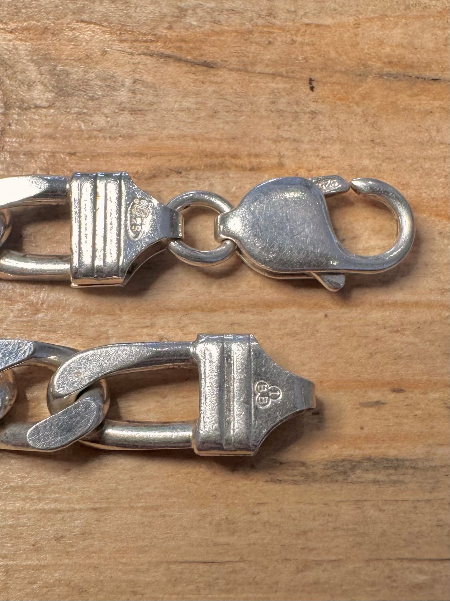 Vintage 1995 Chunky Figaro Sheffield 925 Silver 22 inch Necklace