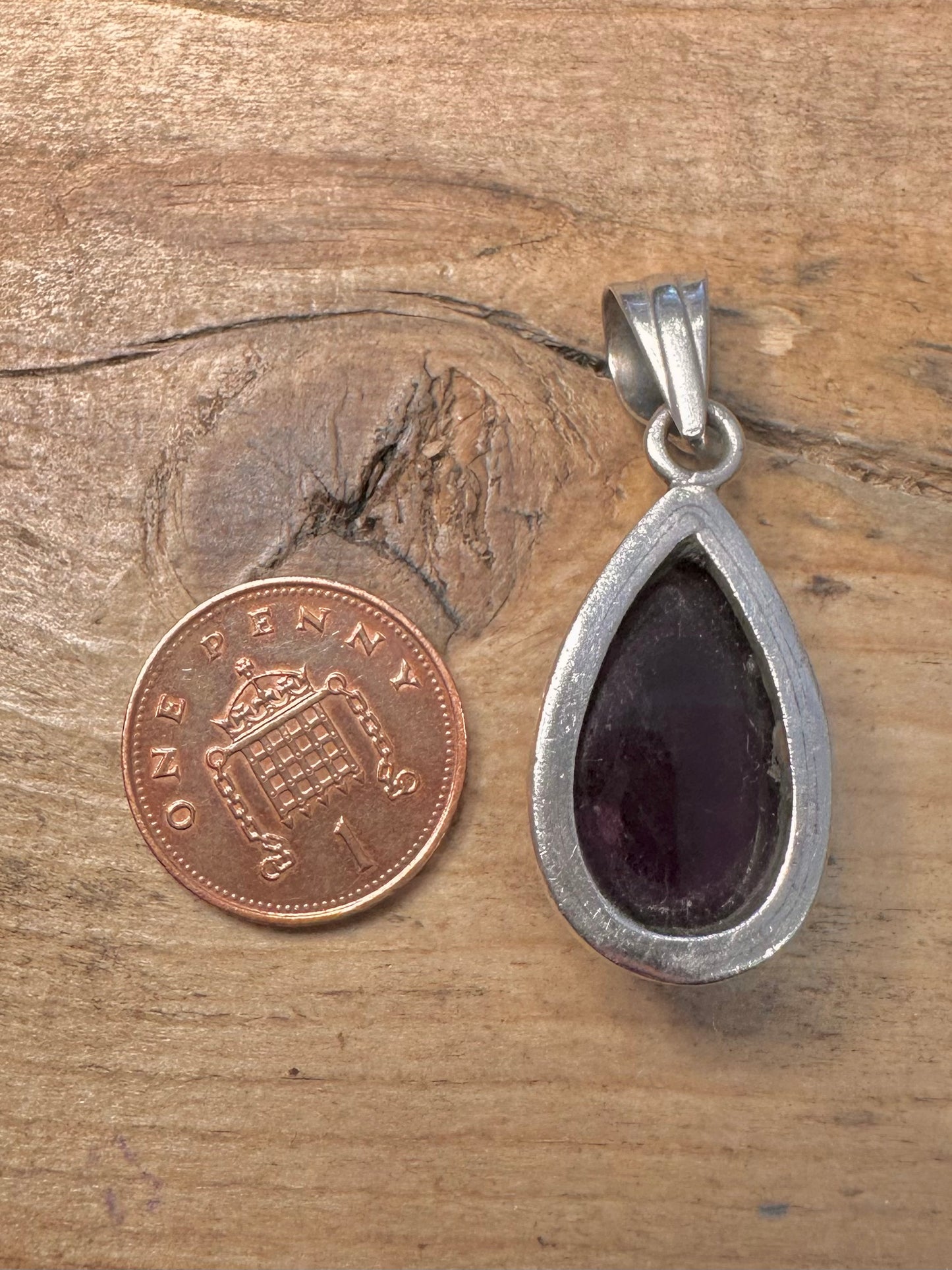 Vintage Amethyst 925 Silver Pendant