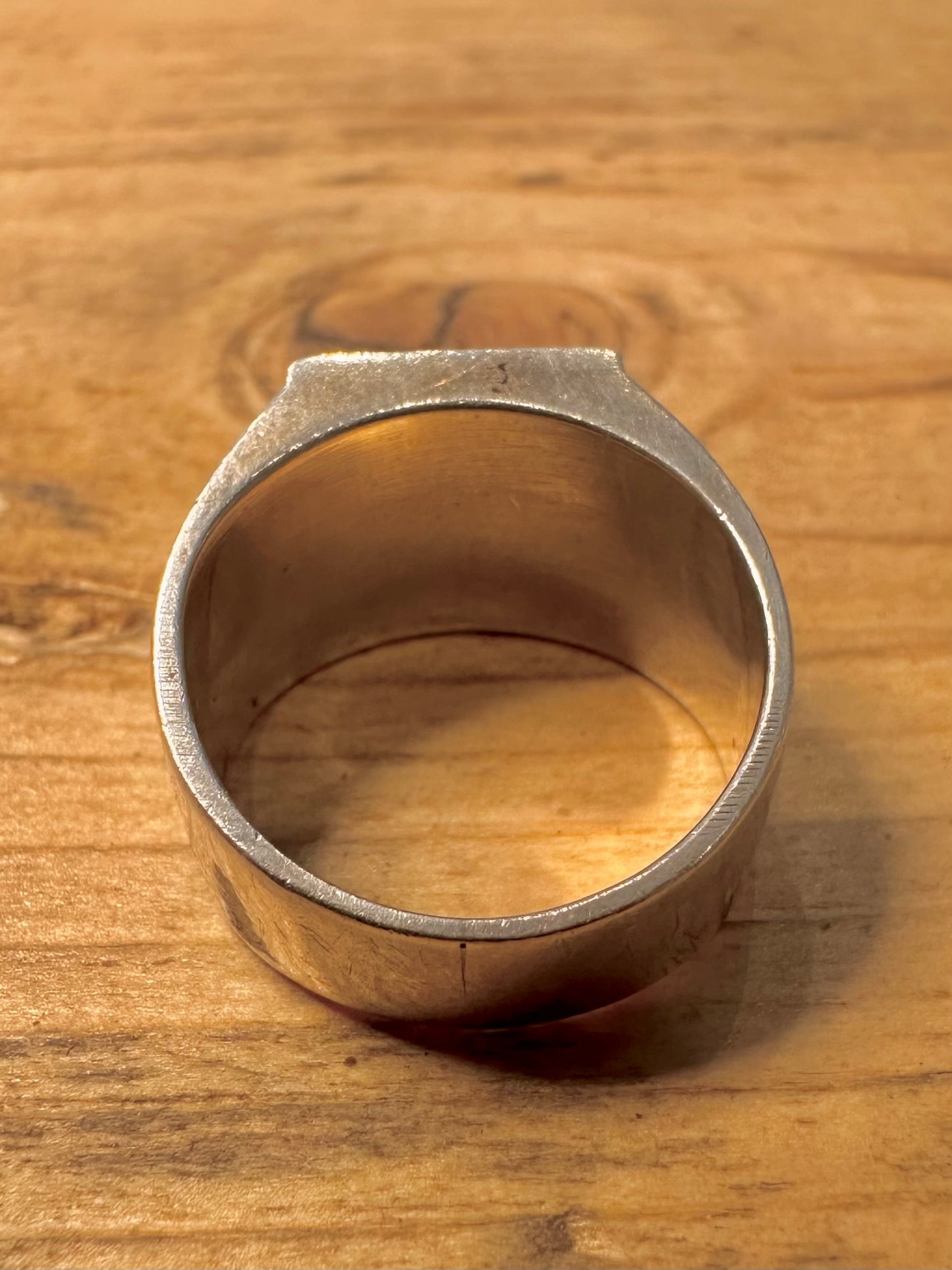 Vintage 1978 Signet Maker JS 925 Silver Size M Ring