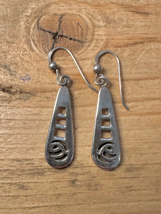 Abstract Dangle 925 Silver Earring