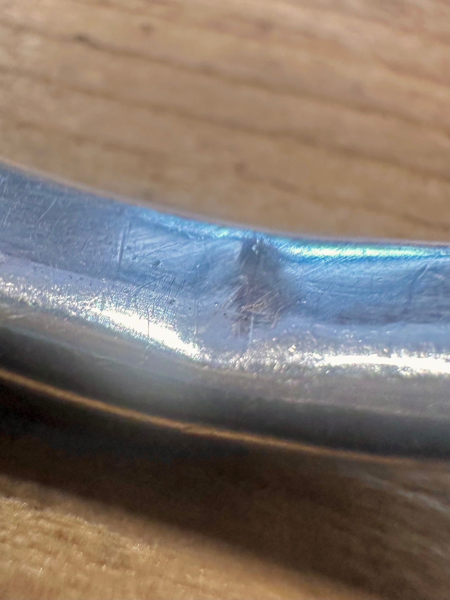 Vintage Chunky Plain 925 Silver Bangle