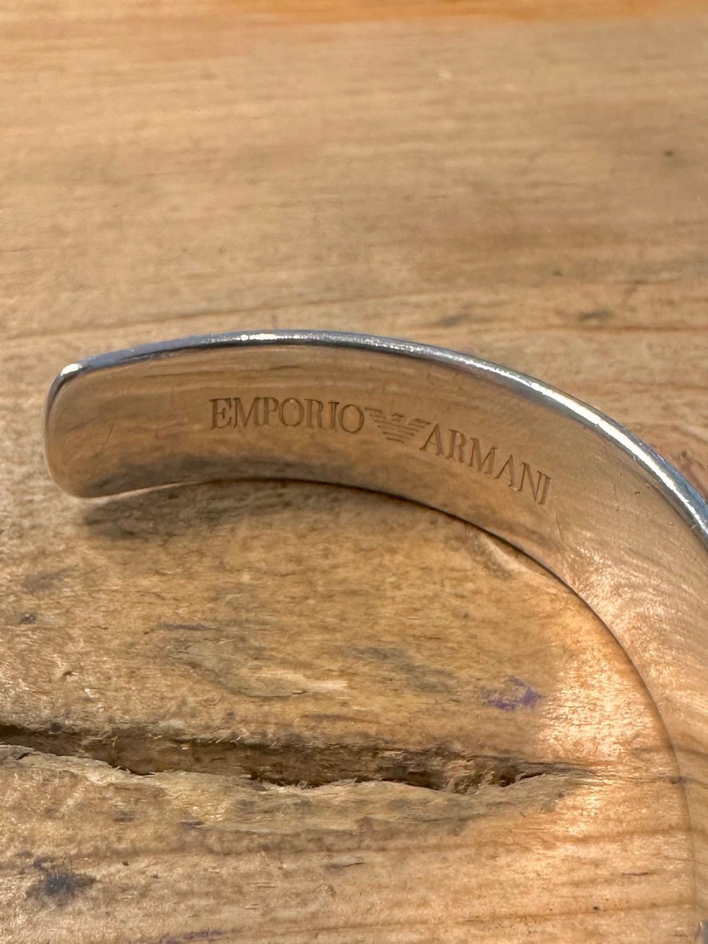 Vintage Emporia Armani Articulated 925 Silver Cuff Bangle