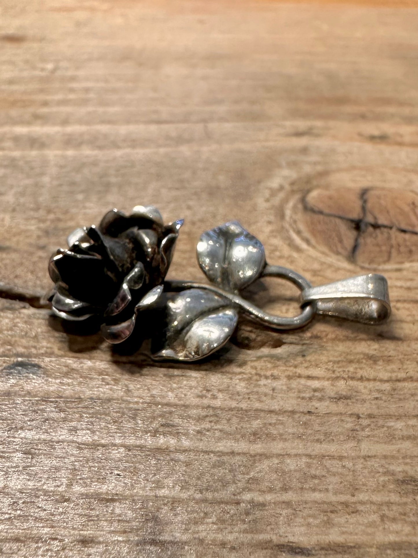 Vintage Flower 835 Silver Pendant