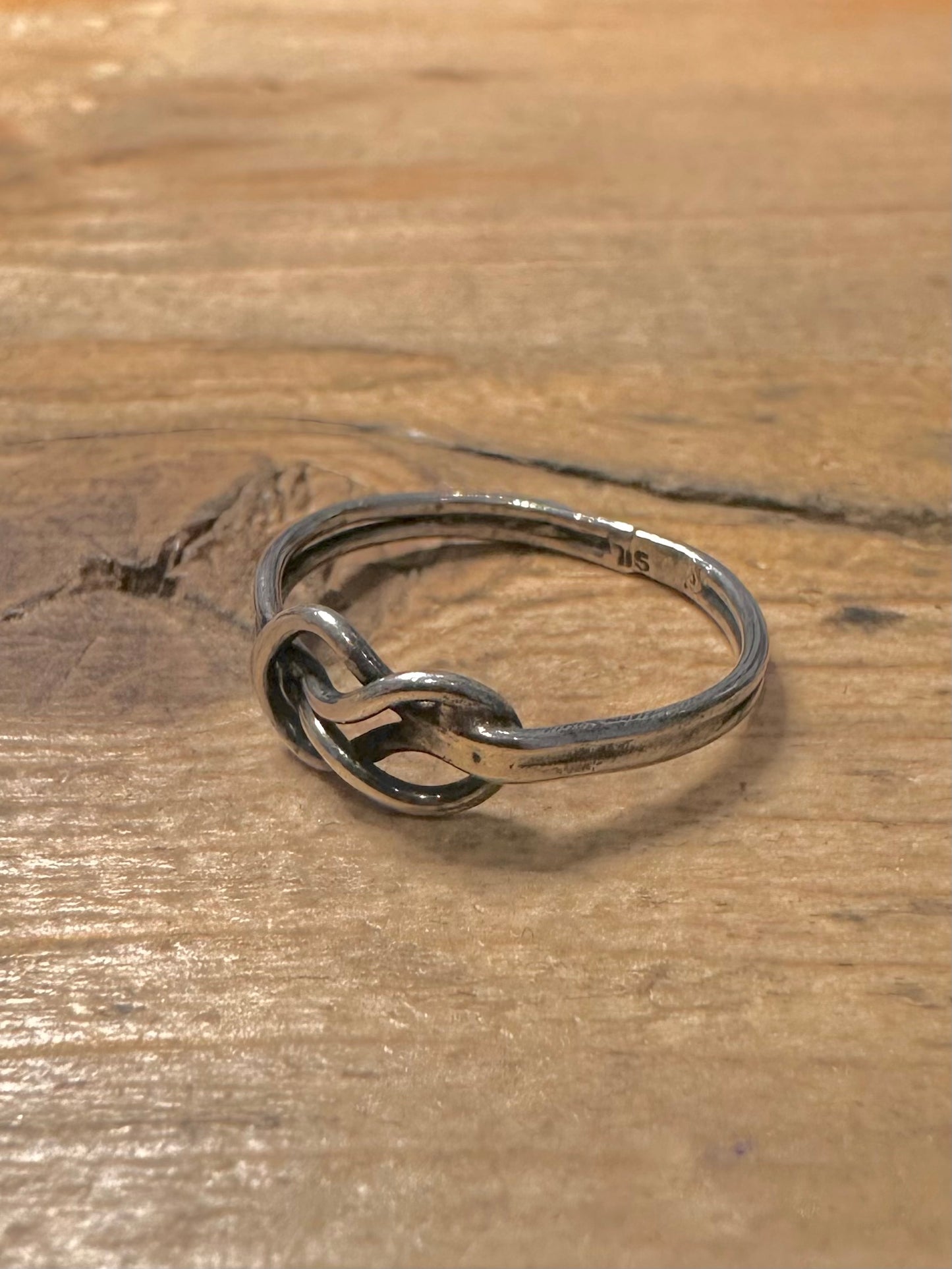 Vintage Knot 925 Silver Size M Ring