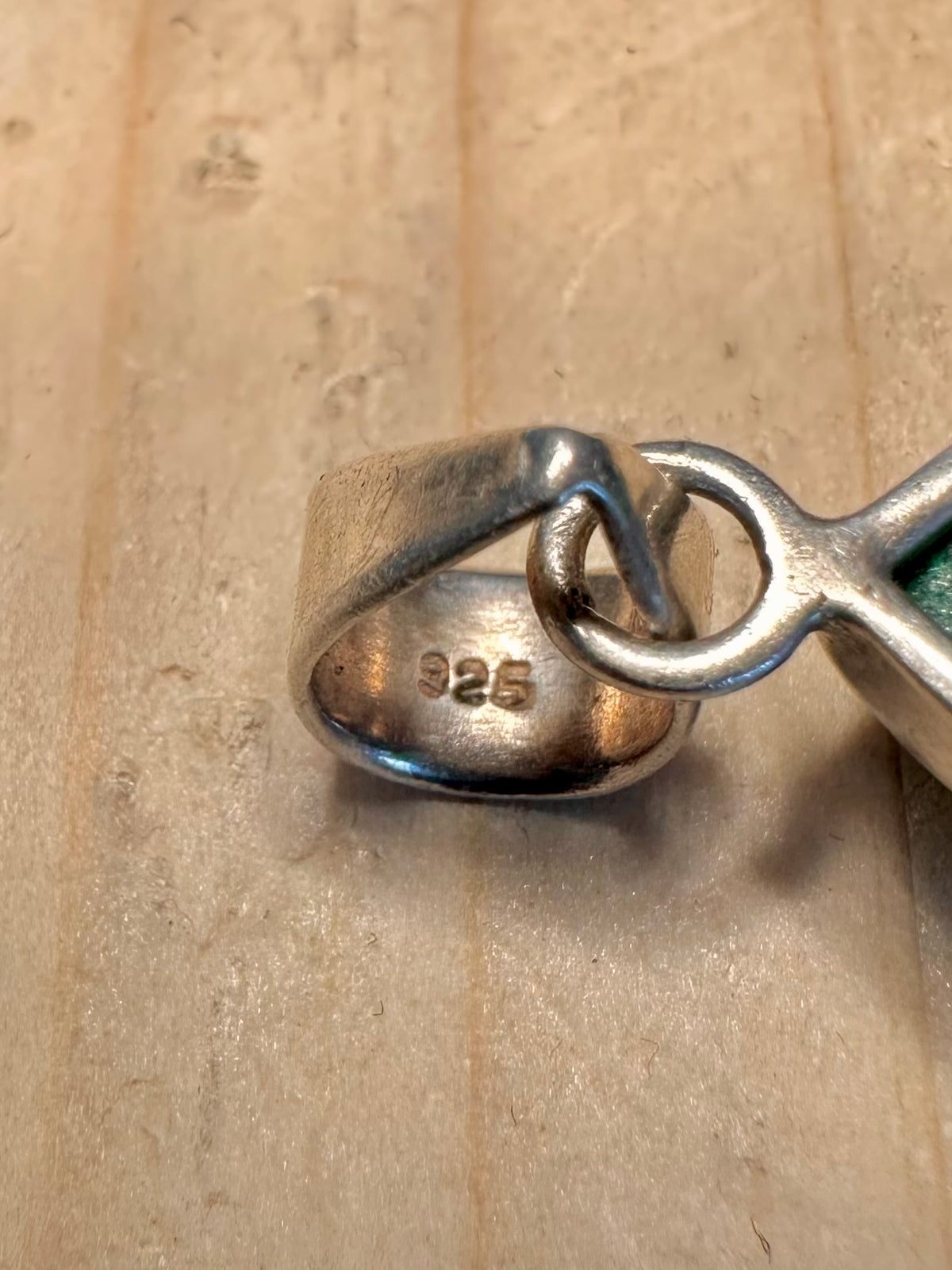 Malachite Teardrop 925 Sterling Silver Pendant