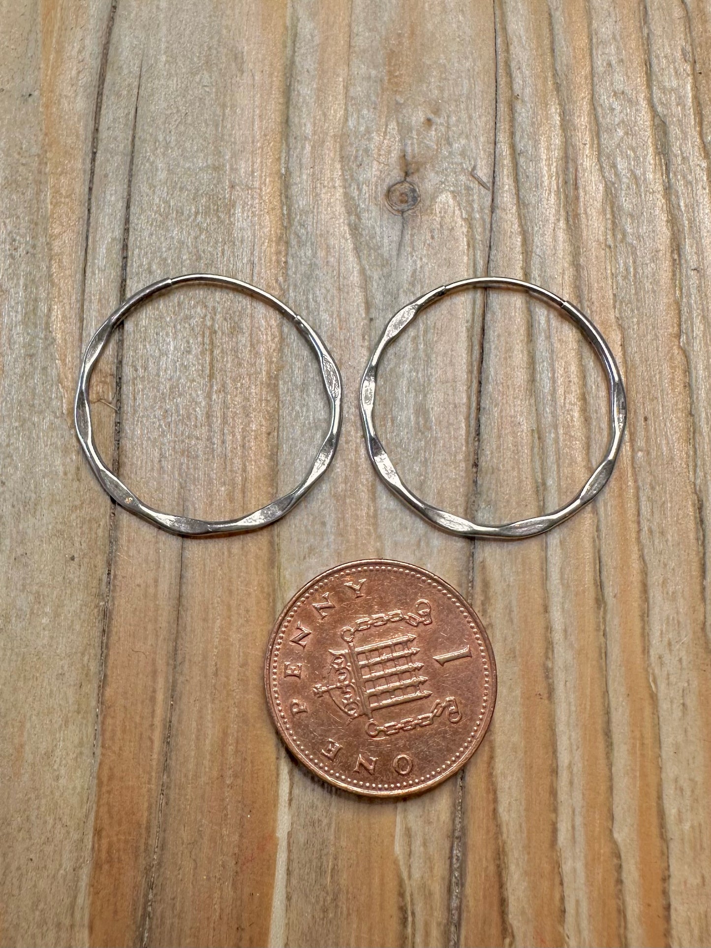Abstract Hoops 925 Sterling Silver Earrings