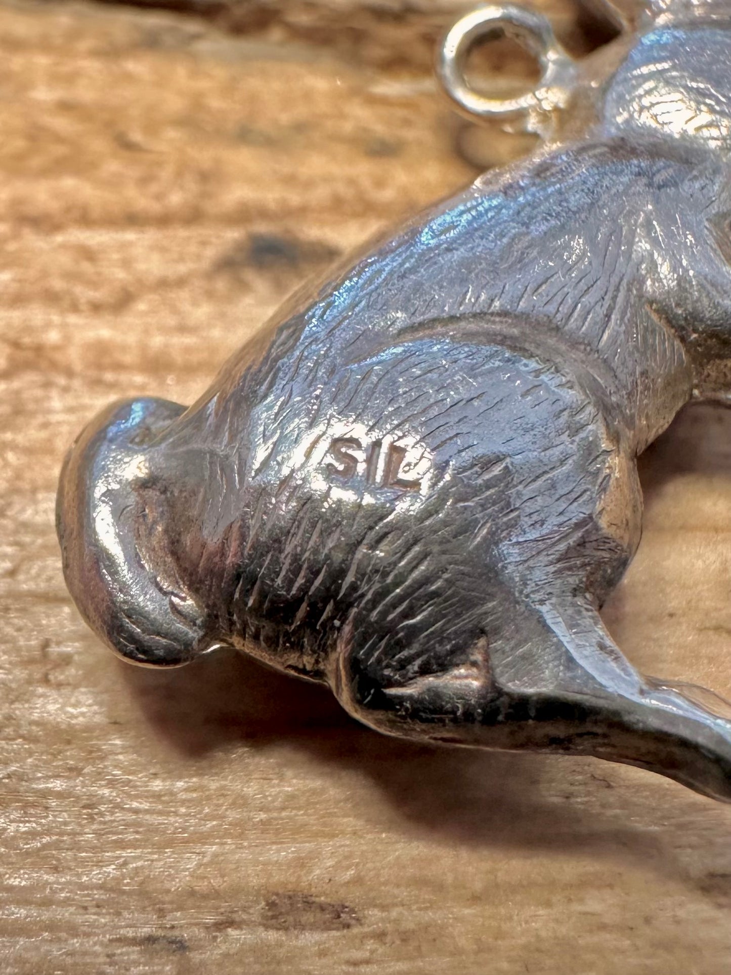 Vintage Rabbit 925 Silver Pendant