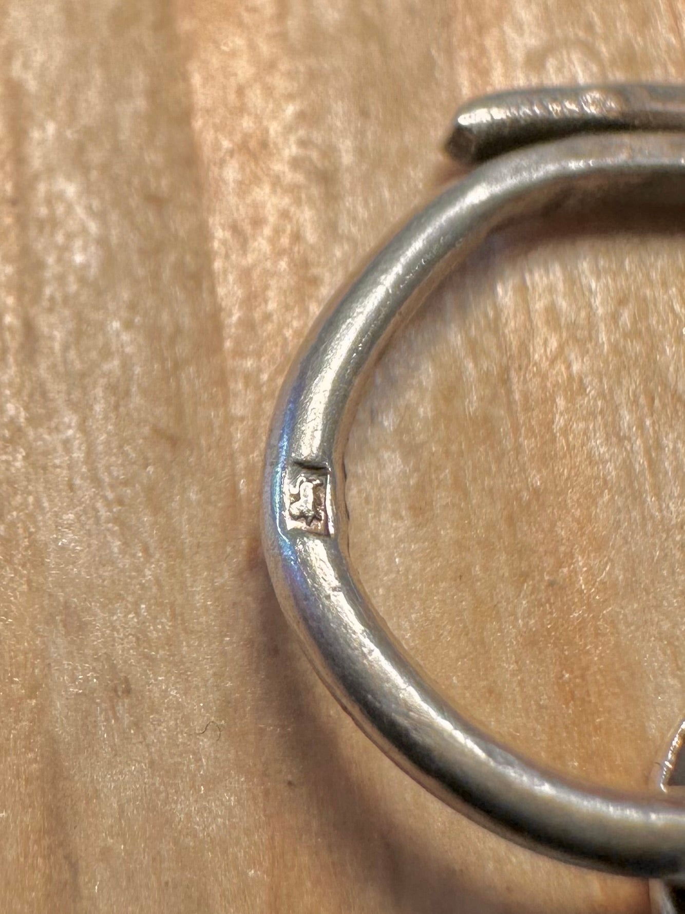 Vintage 1963 Heart Padlock 925 Sterling Silver Pendant