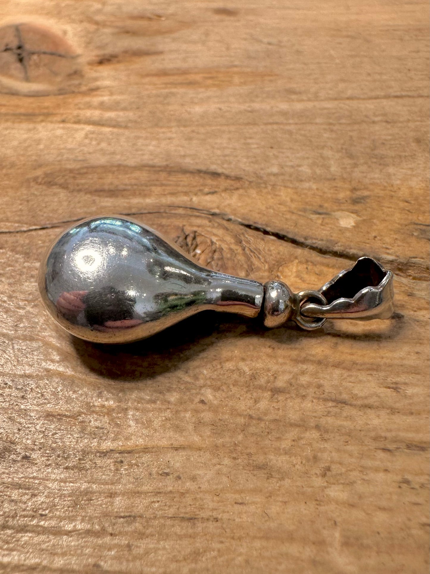 Vintage Perfume Bottle 925 Silver Pendant