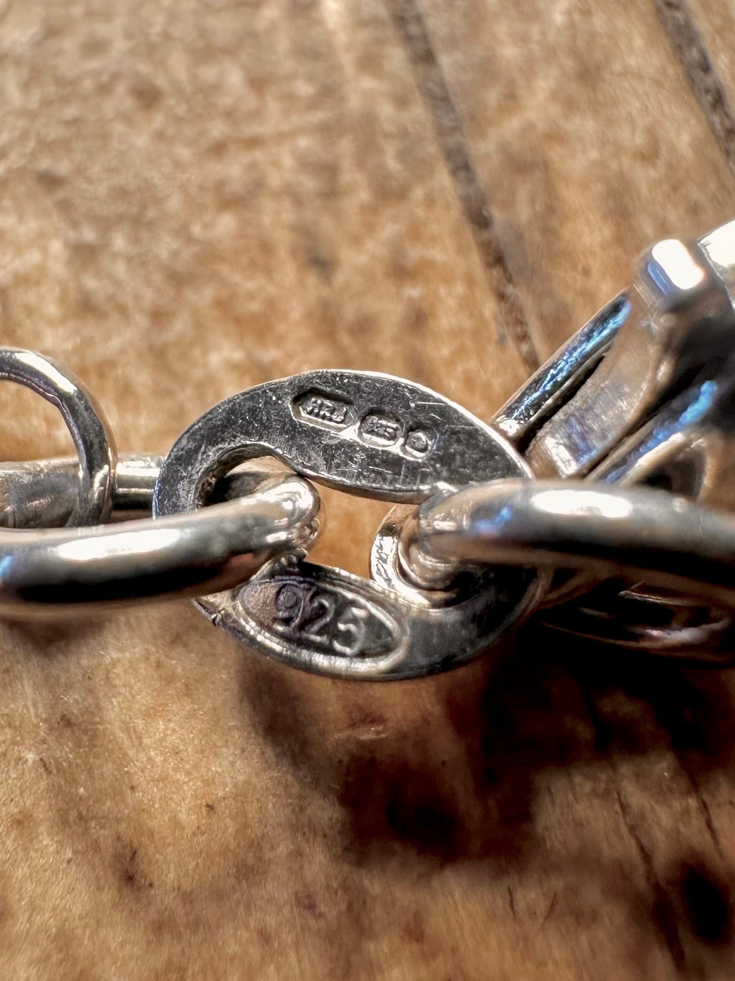 Modern Abstract Spiky 925 Sterling Silver 16.8 inch Necklace