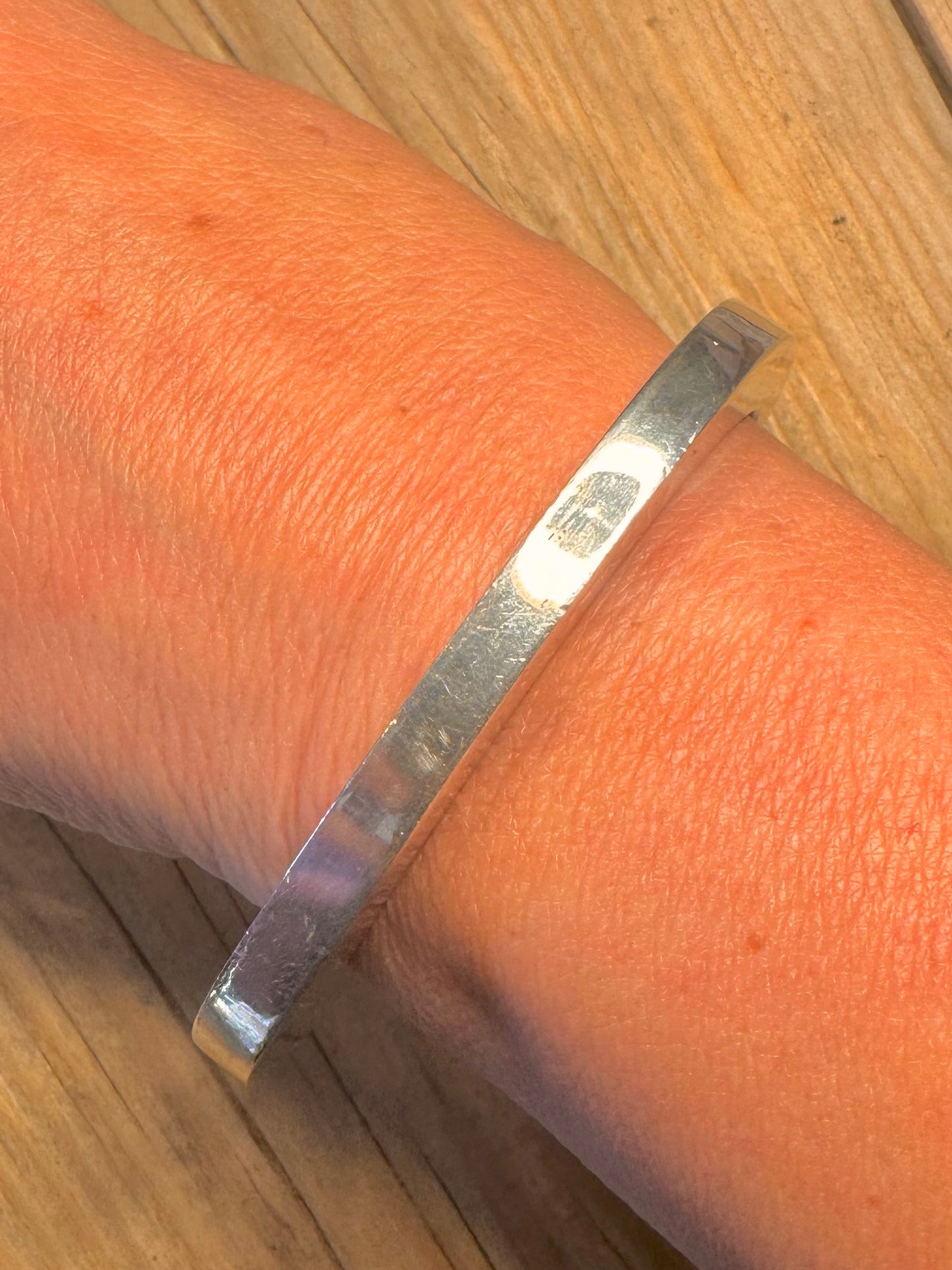 Abstract Geometric Shape 925 Sterling Bangle