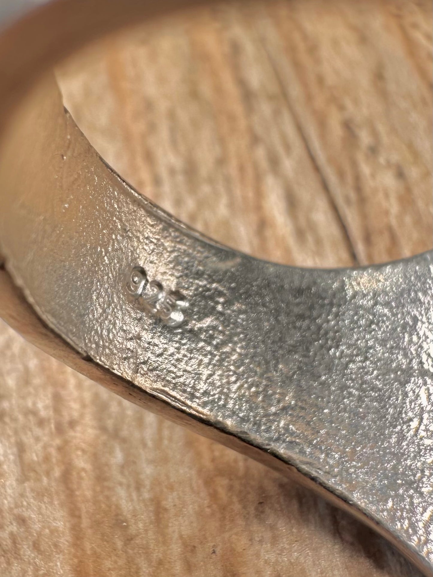 Modern Lion Head Engraved 925 Sterling Silver Size W Ring