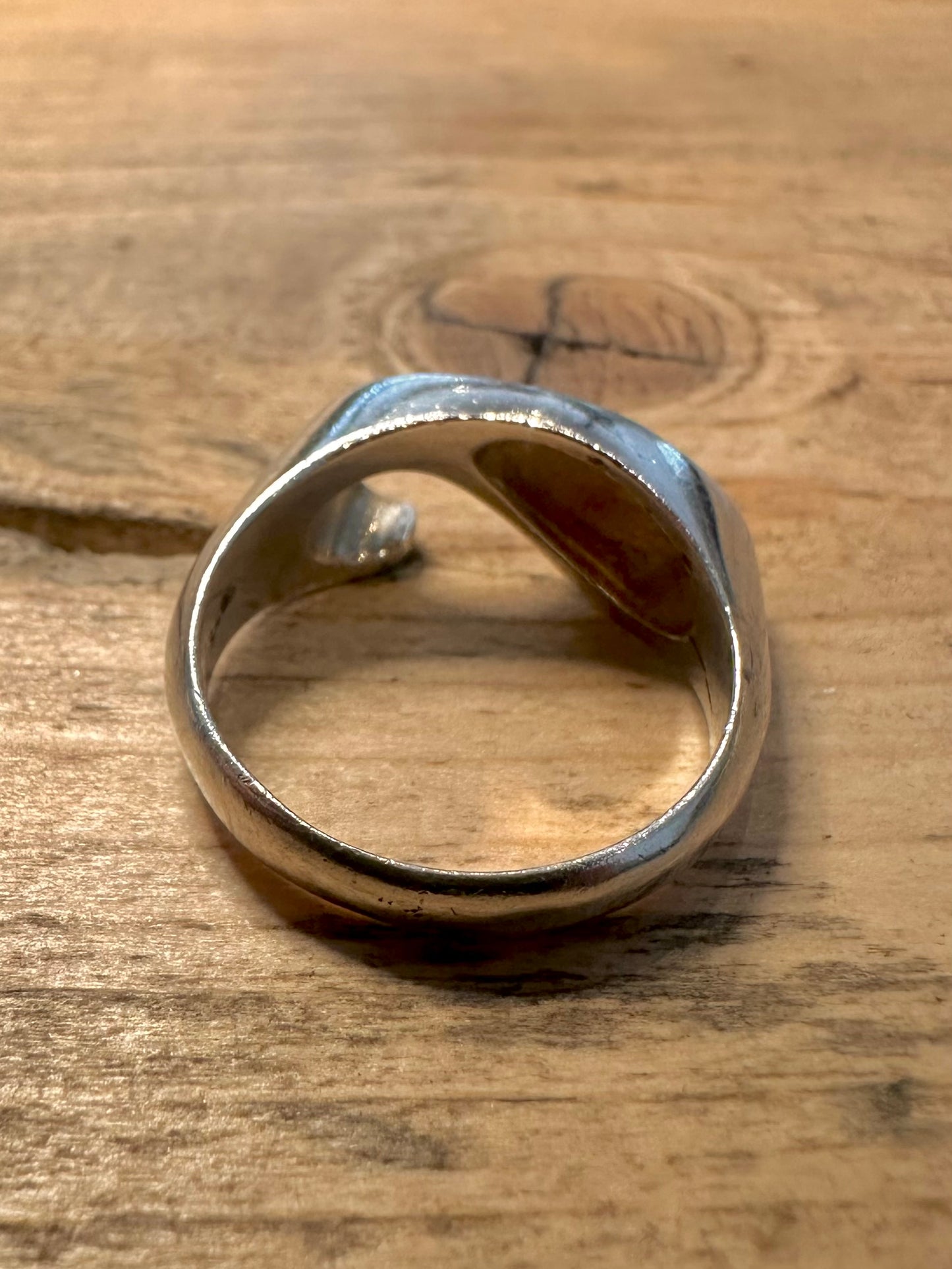 Abstract Shape 925 Silver Size Q Ring