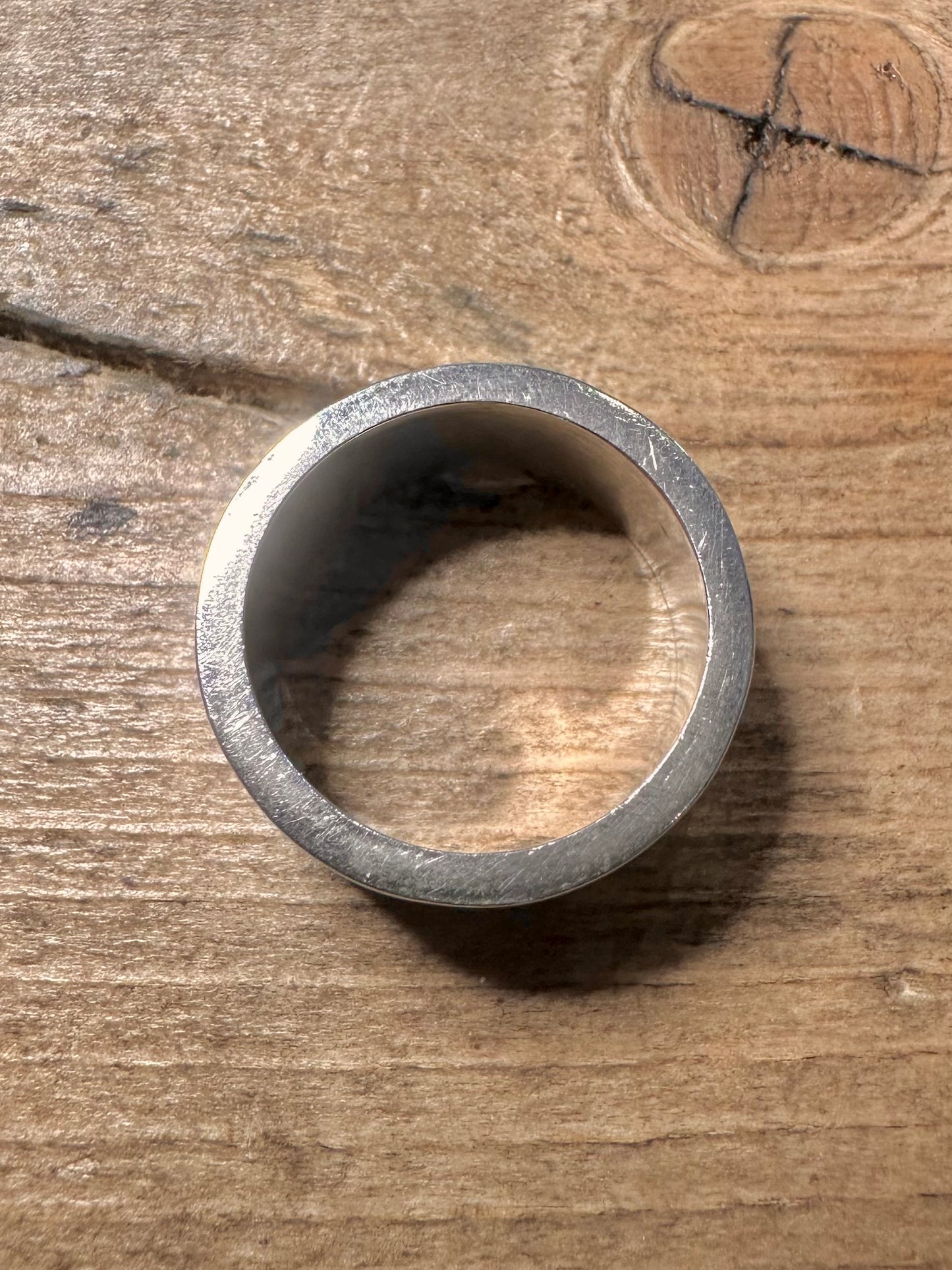 Modern 2000 Hallmarked Band 925 Silver Size S Ring