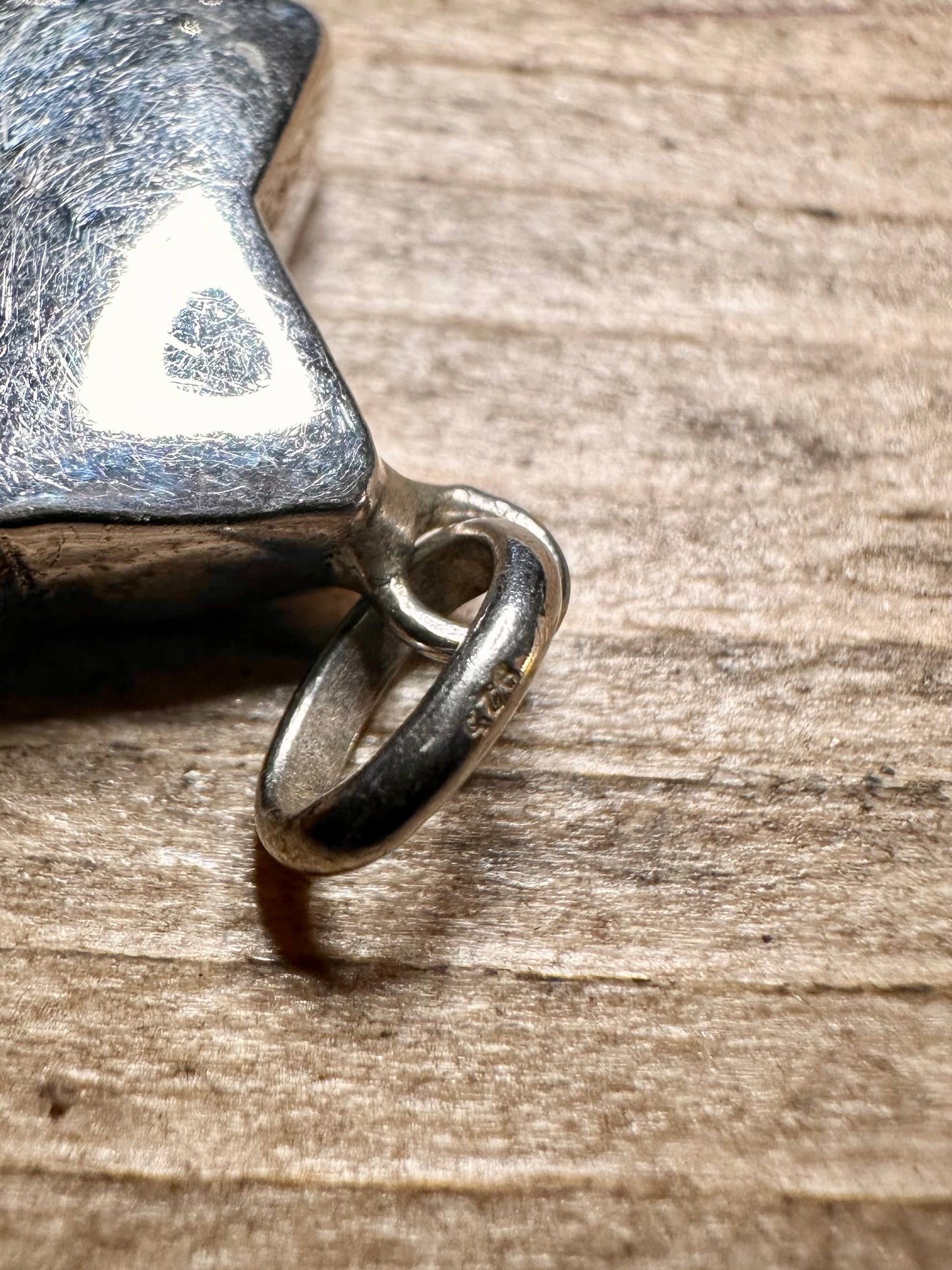 Vintage Puff Star 925 Silver Pendant