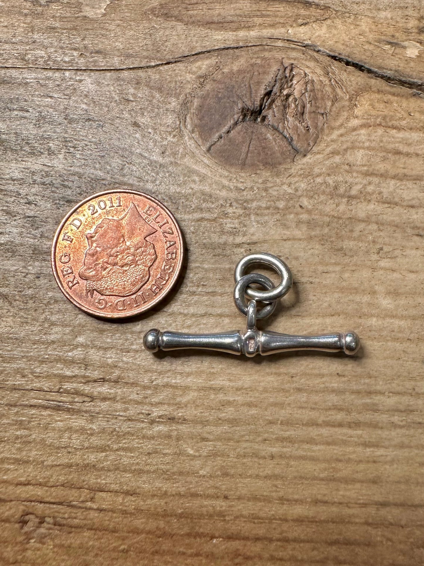 Vintage T Bar 925 Silver Pendant