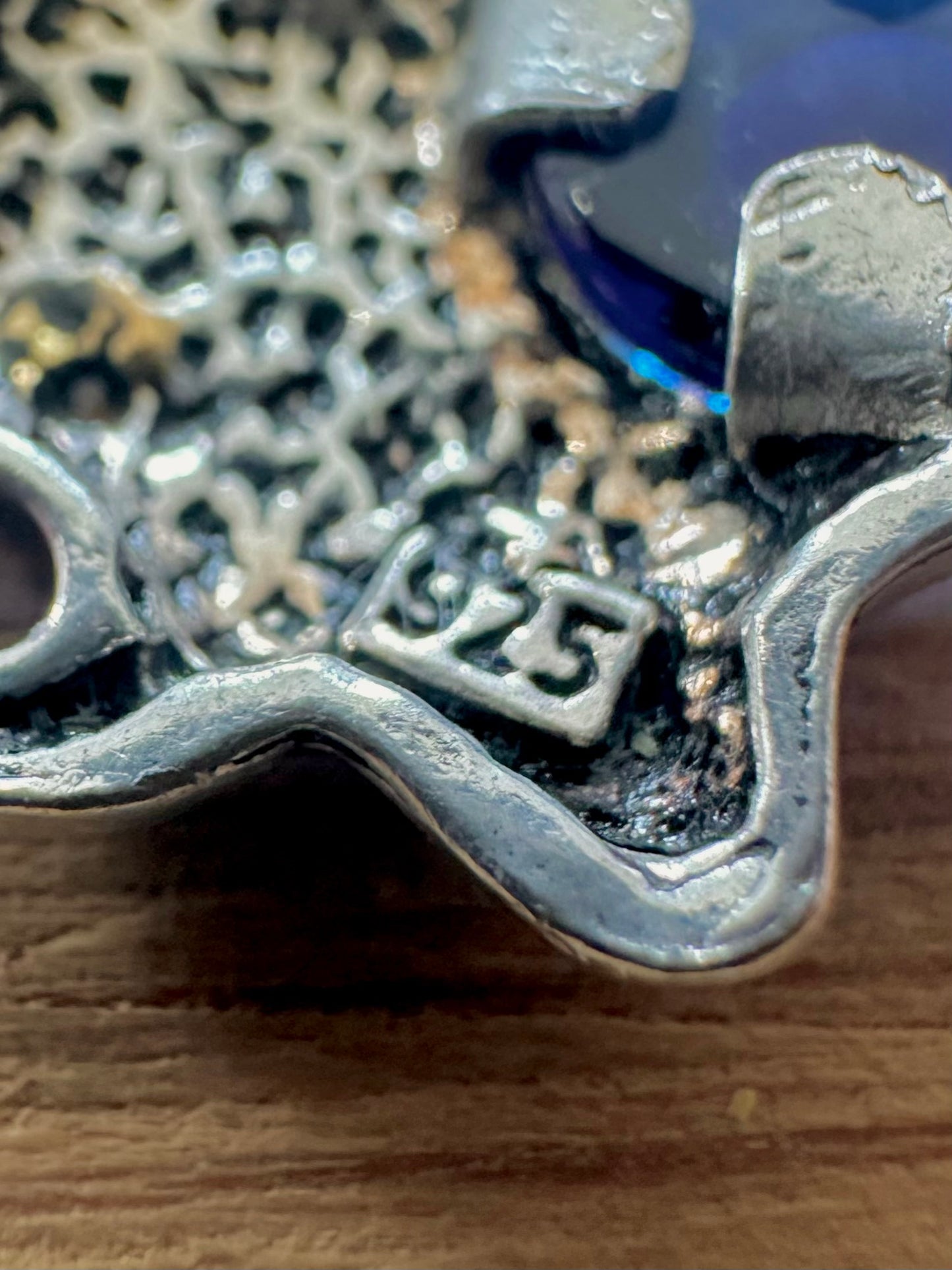 Modern Evil Eye Elephant 925 Silver Pendant