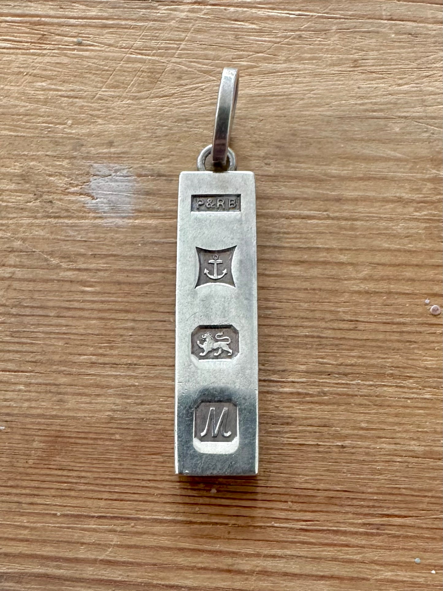 Vintage 1961 Ingot 925 Silver Pendant