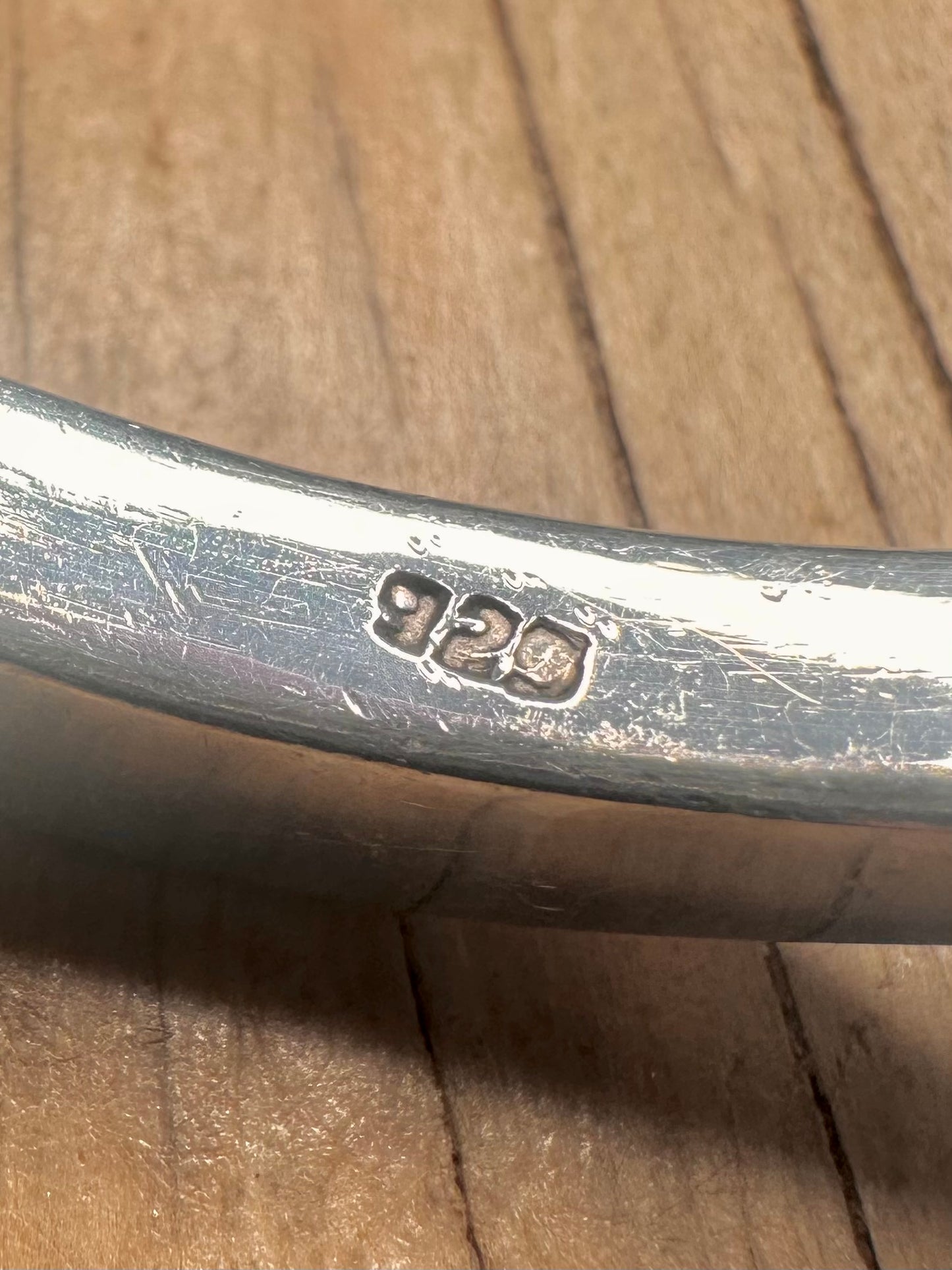 Abstract Geometric Shape 925 Sterling Bangle